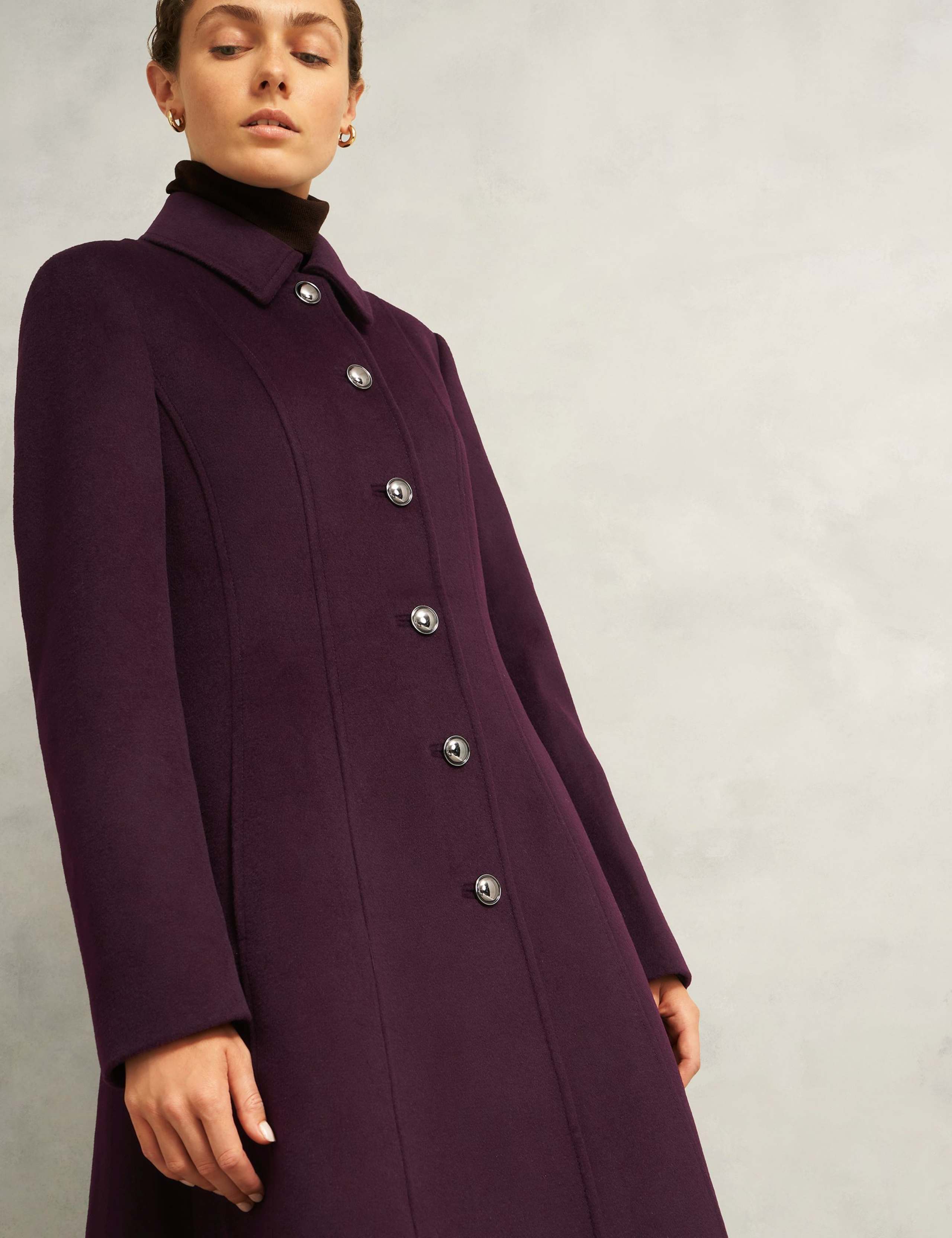Pure Wool Longline Tailored Coat 5 of 6