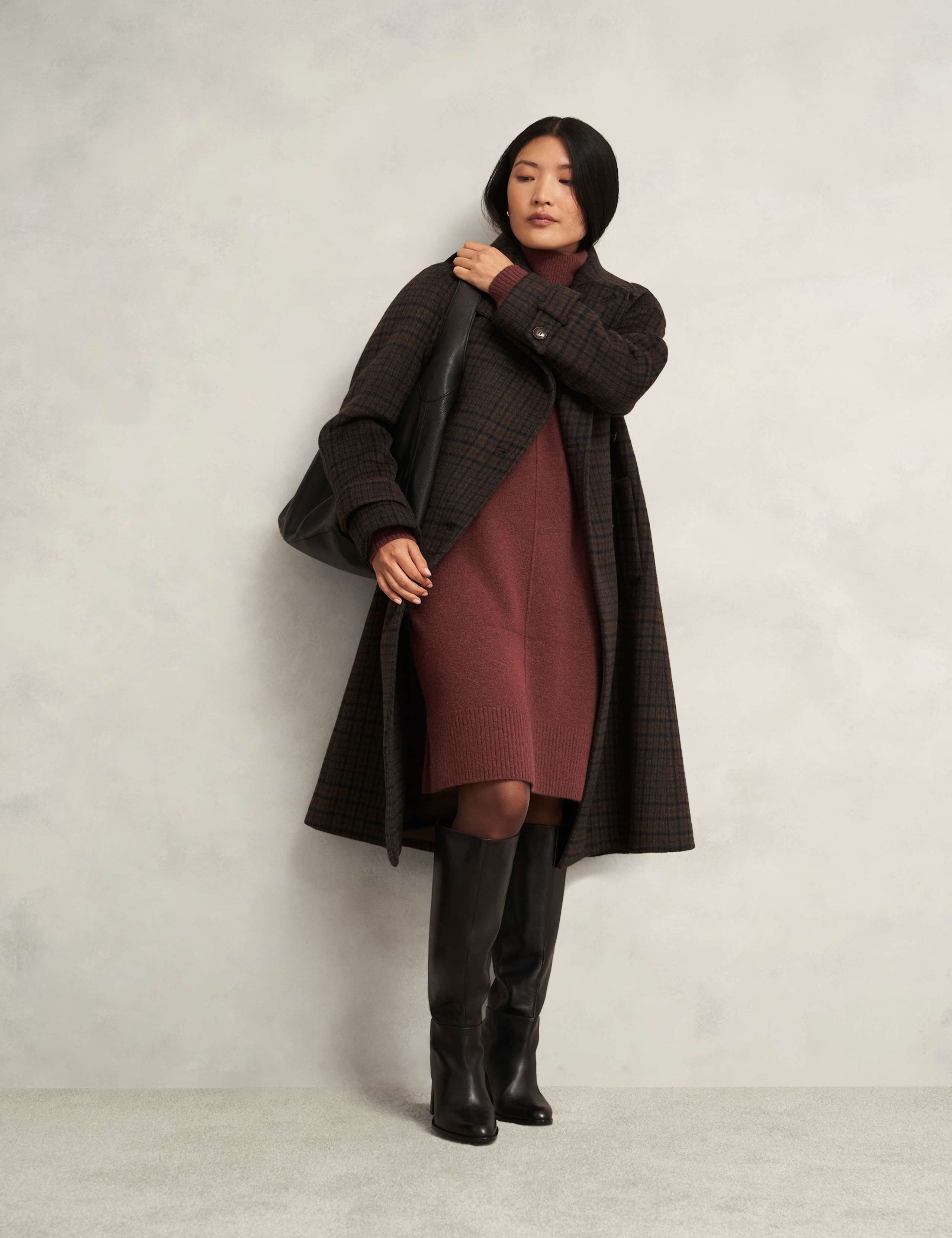 Merino Wool Blend Knitted Dress with Alpaca 5 of 6