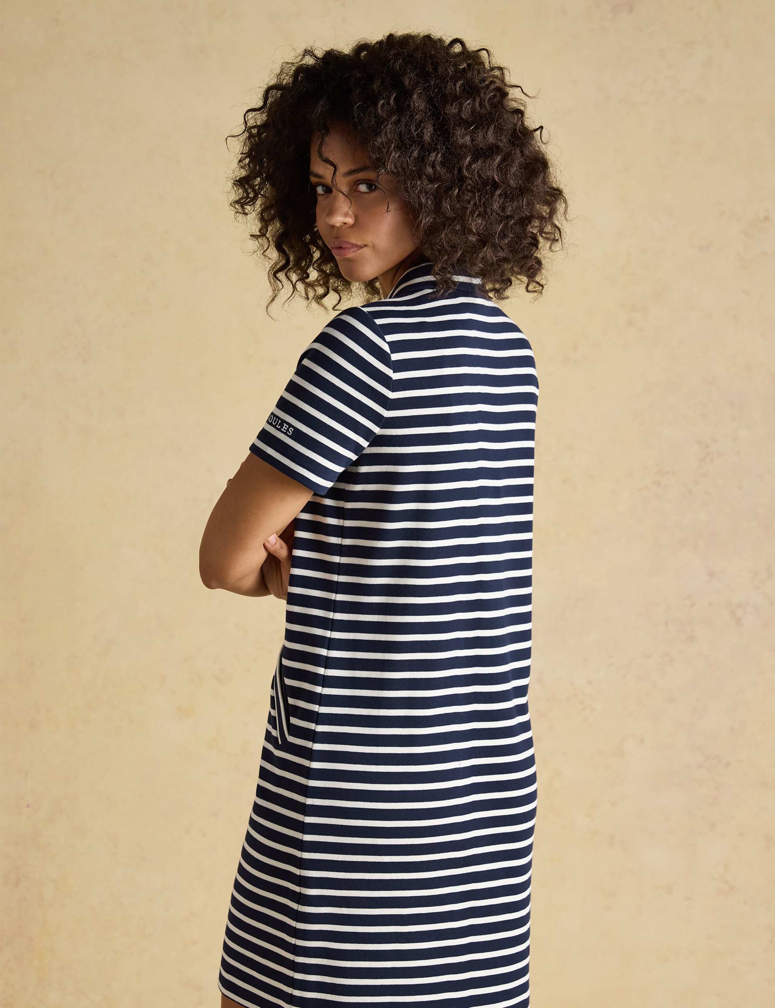 Pure Cotton Striped Mini Shirt Dress 4 of 7