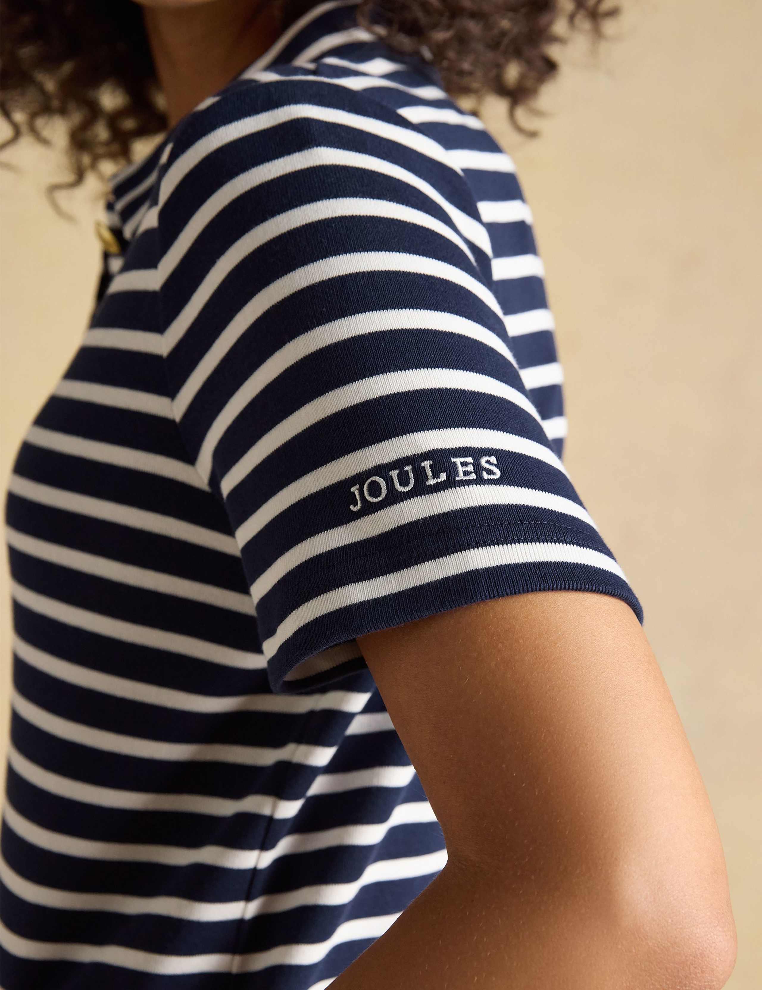 Pure Cotton Striped Mini Shirt Dress 6 of 7