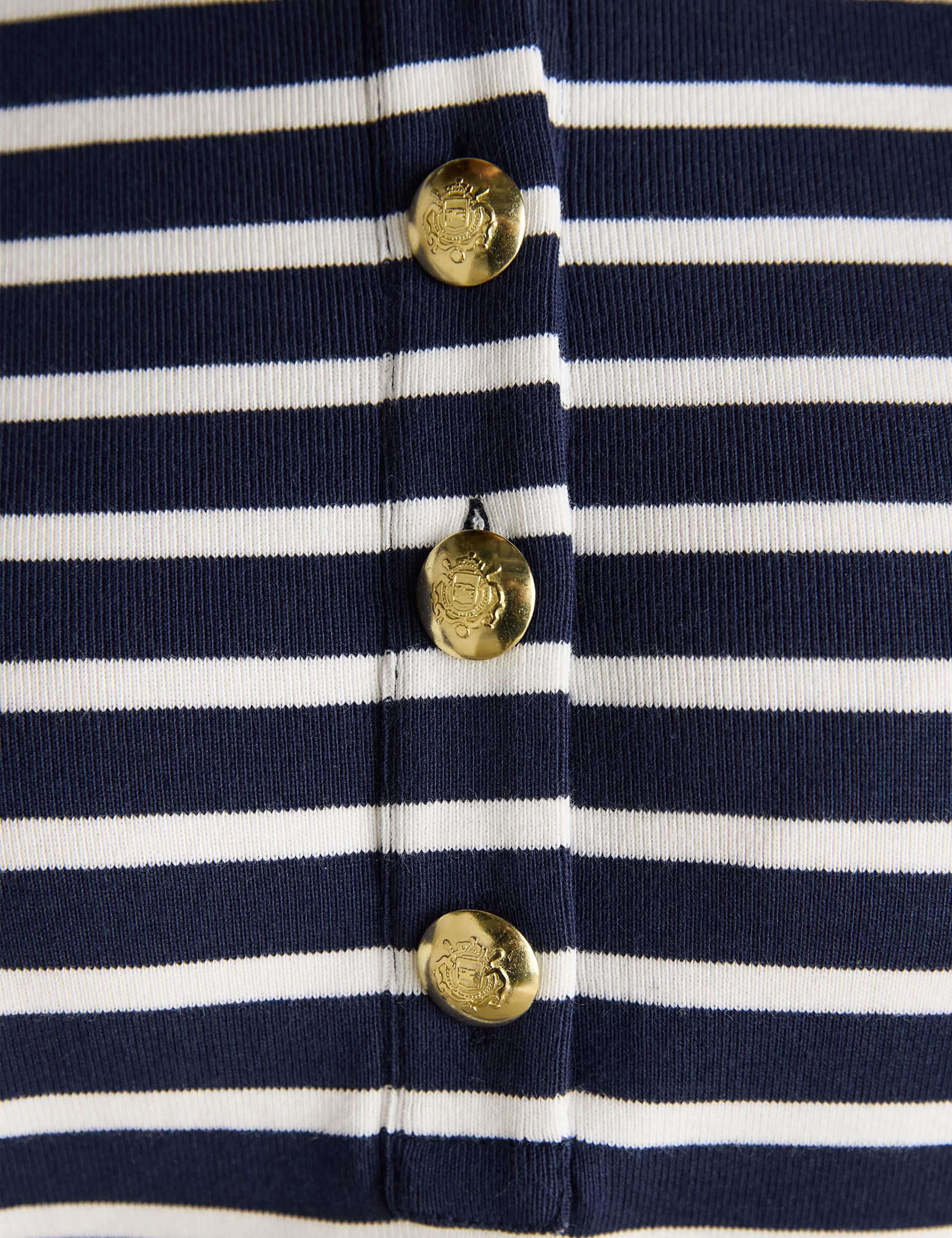 Pure Cotton Striped Mini Shirt Dress 7 of 7