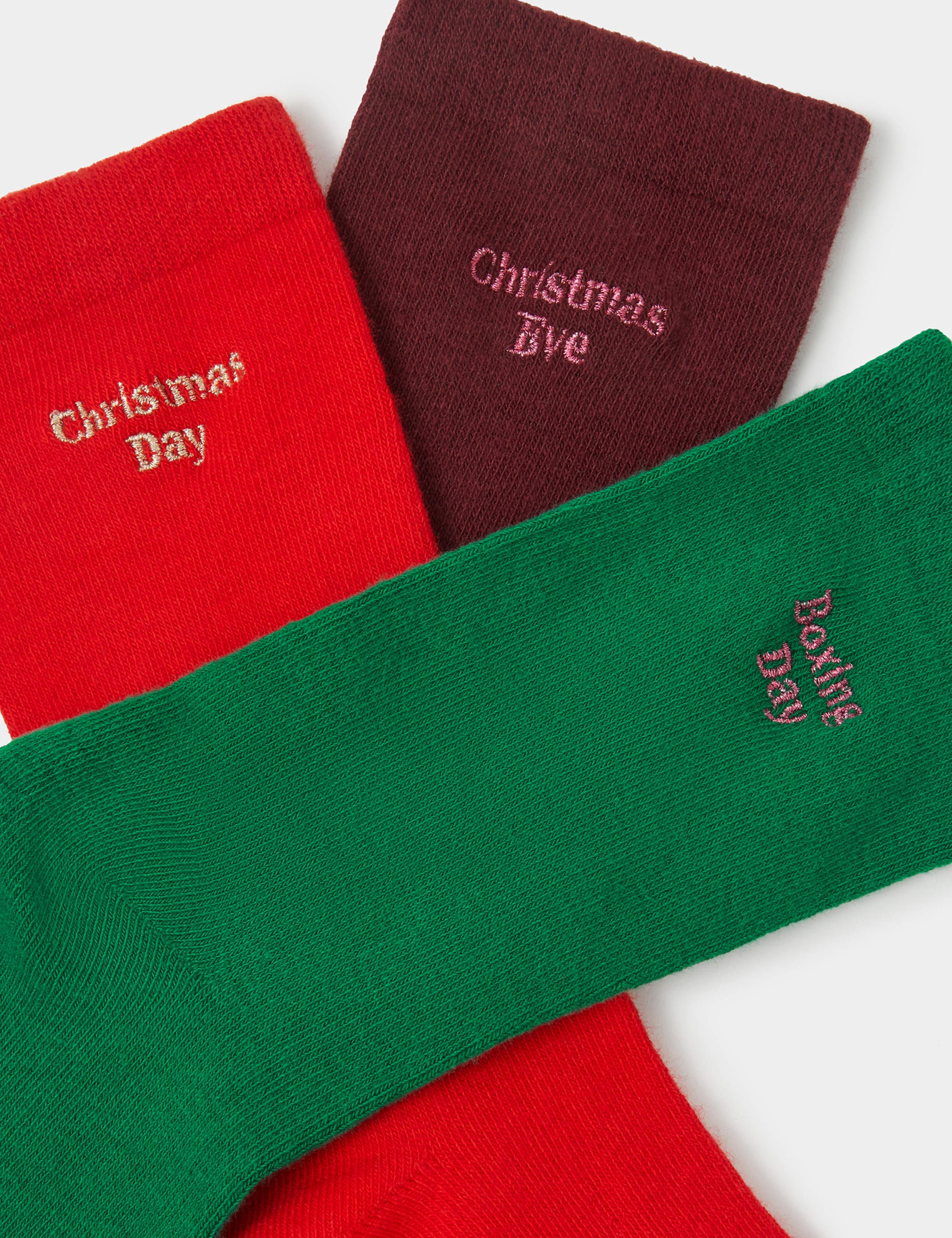 3 Pack Christmas Ankle Socks 3 of 3