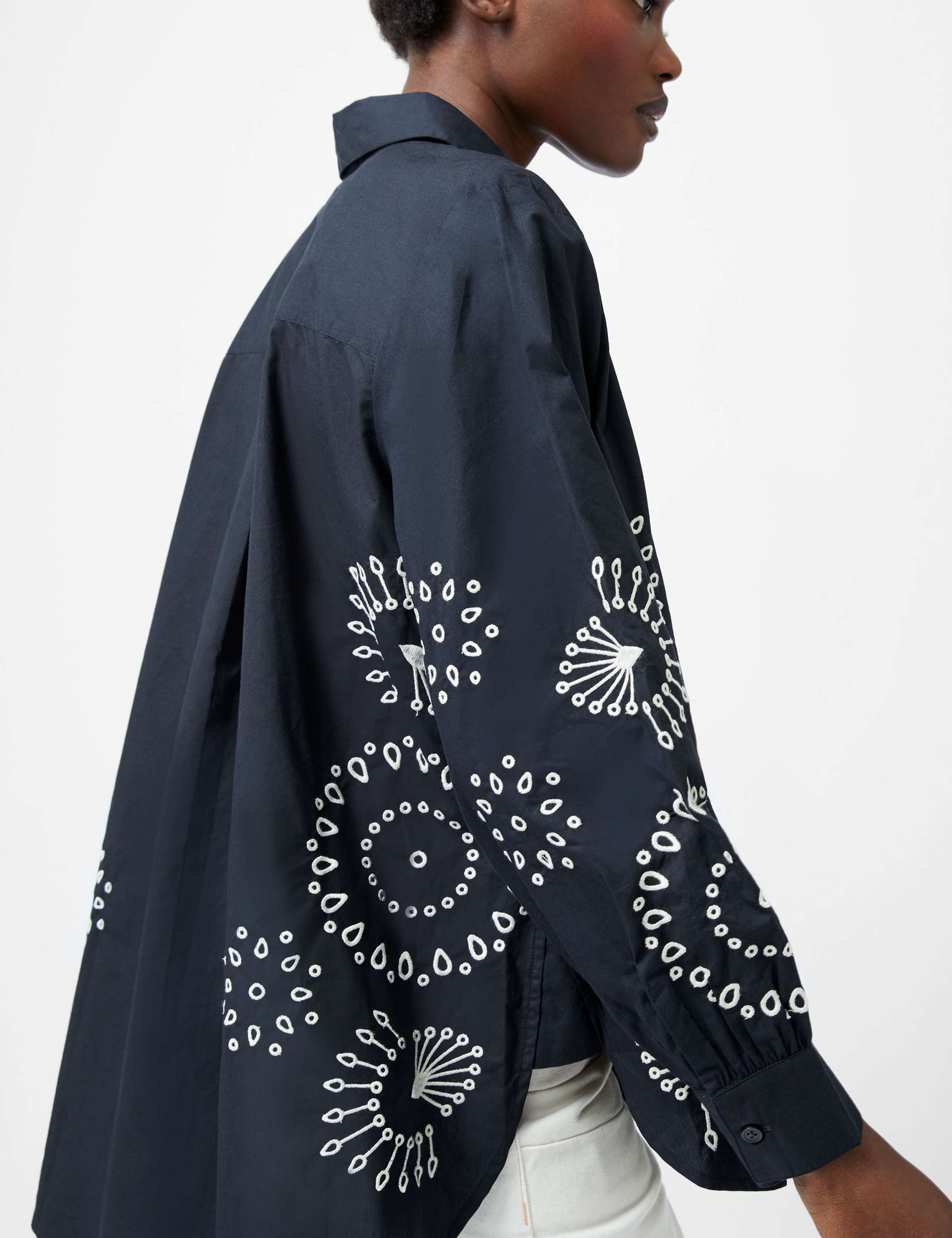 Pure Cotton Embroidered Button Through Shirt 2 of 2