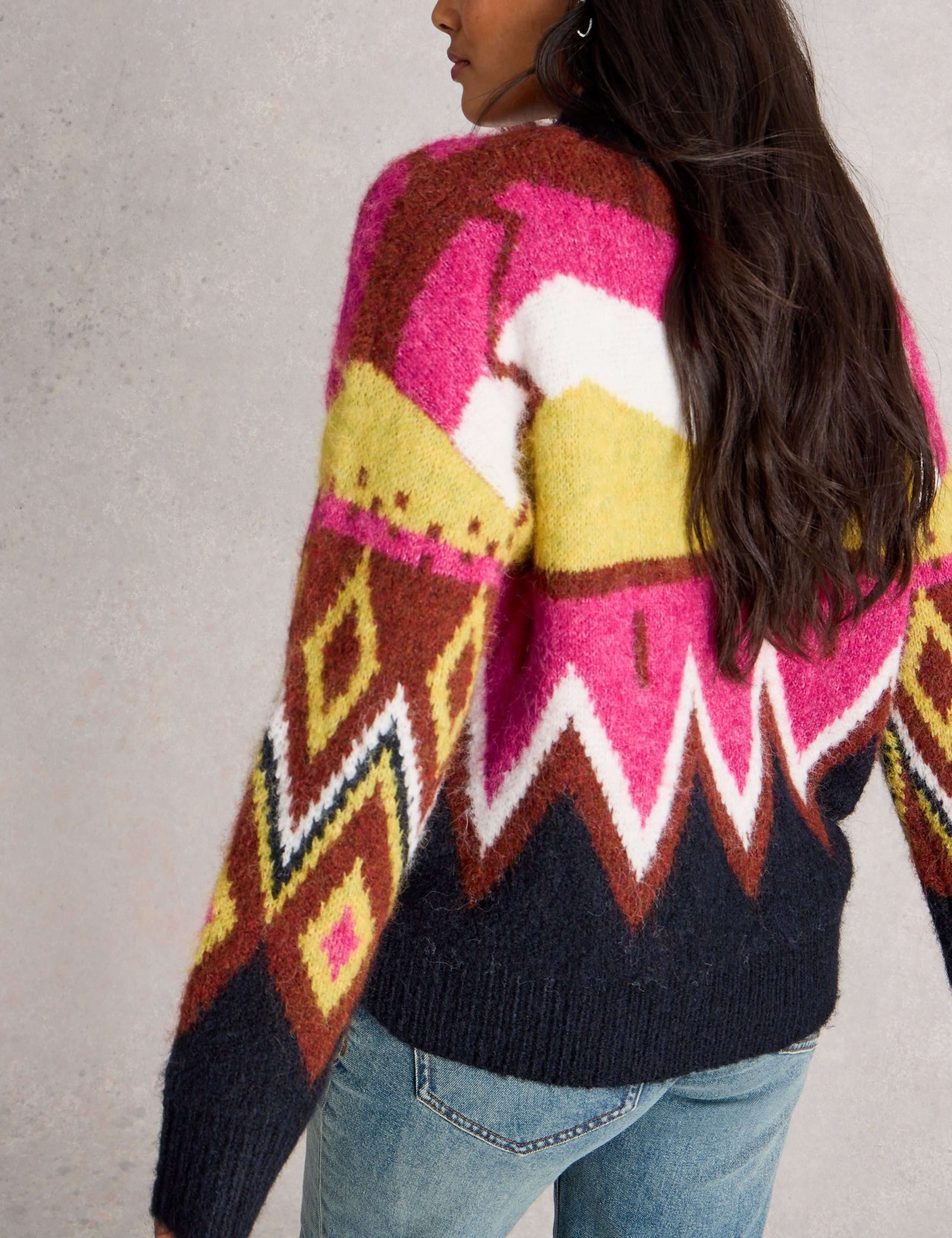Geometric Colour Block Knitted Jumper 3 of 6