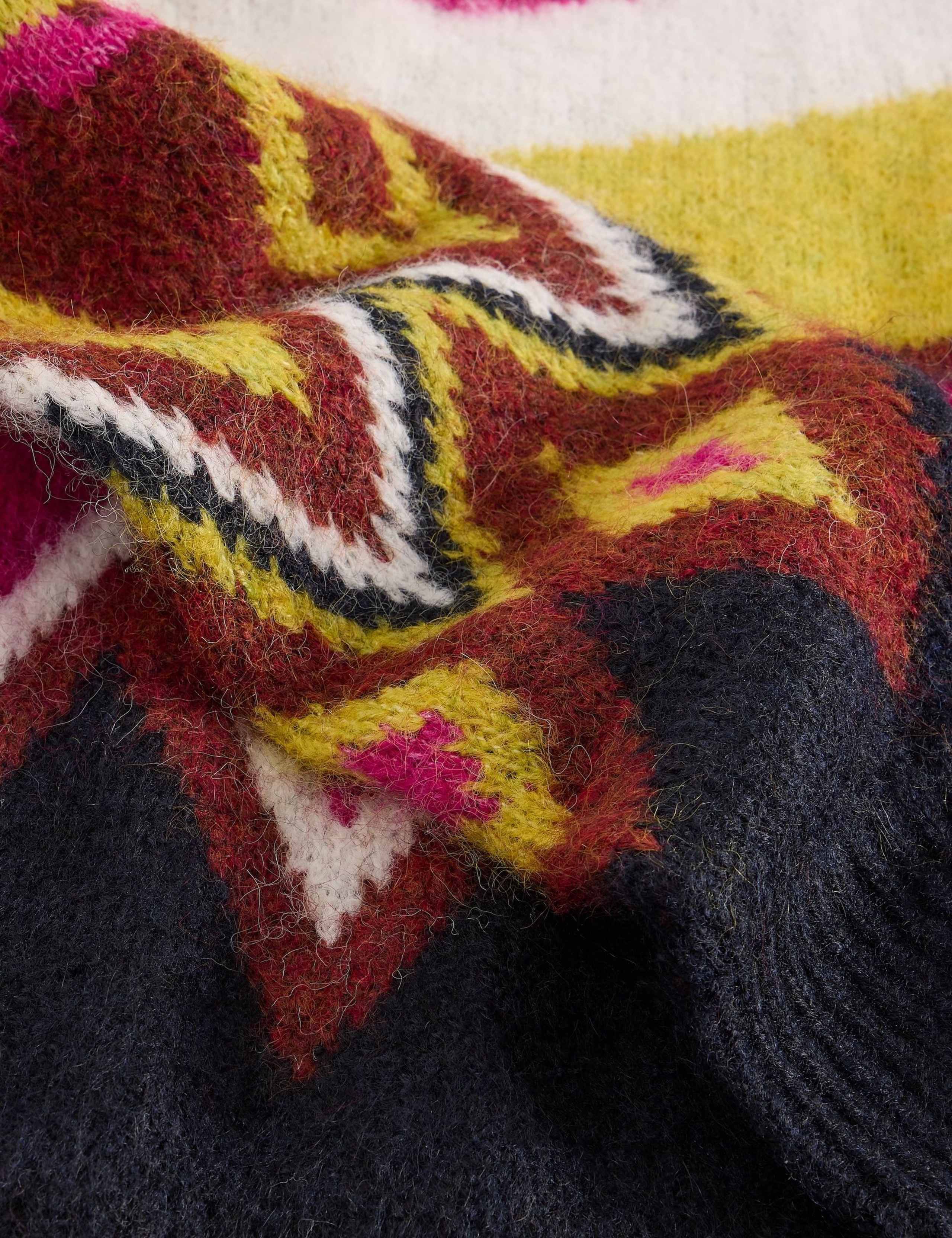Geometric Colour Block Knitted Jumper 6 of 6