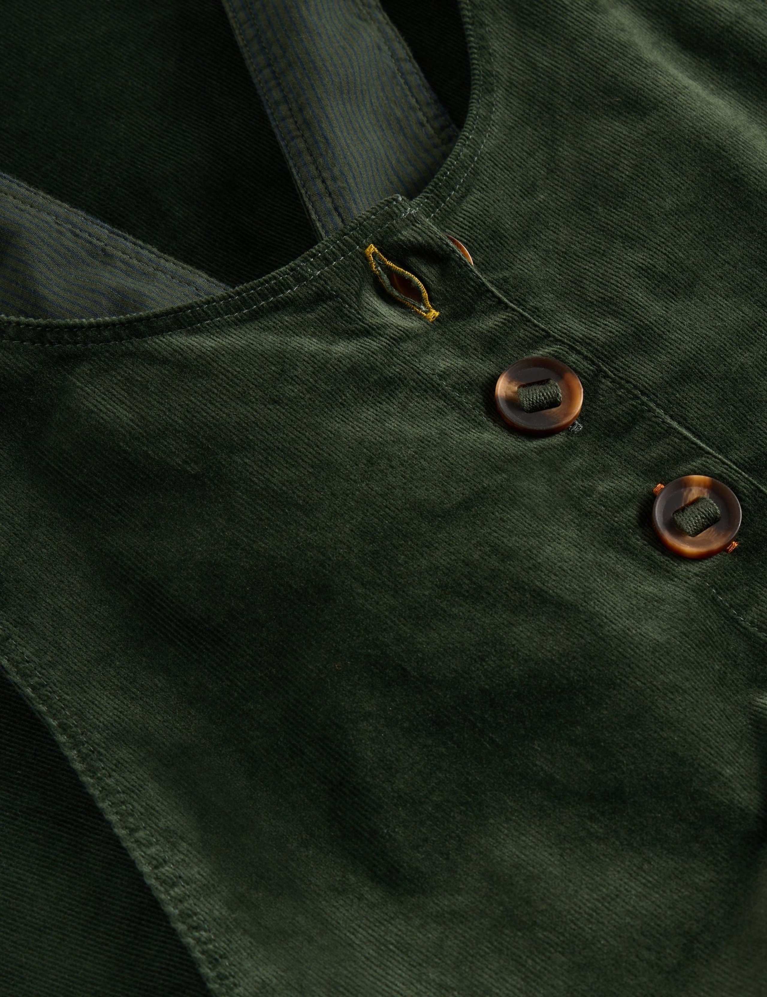 Cord Button Front Dungarees 6 of 6