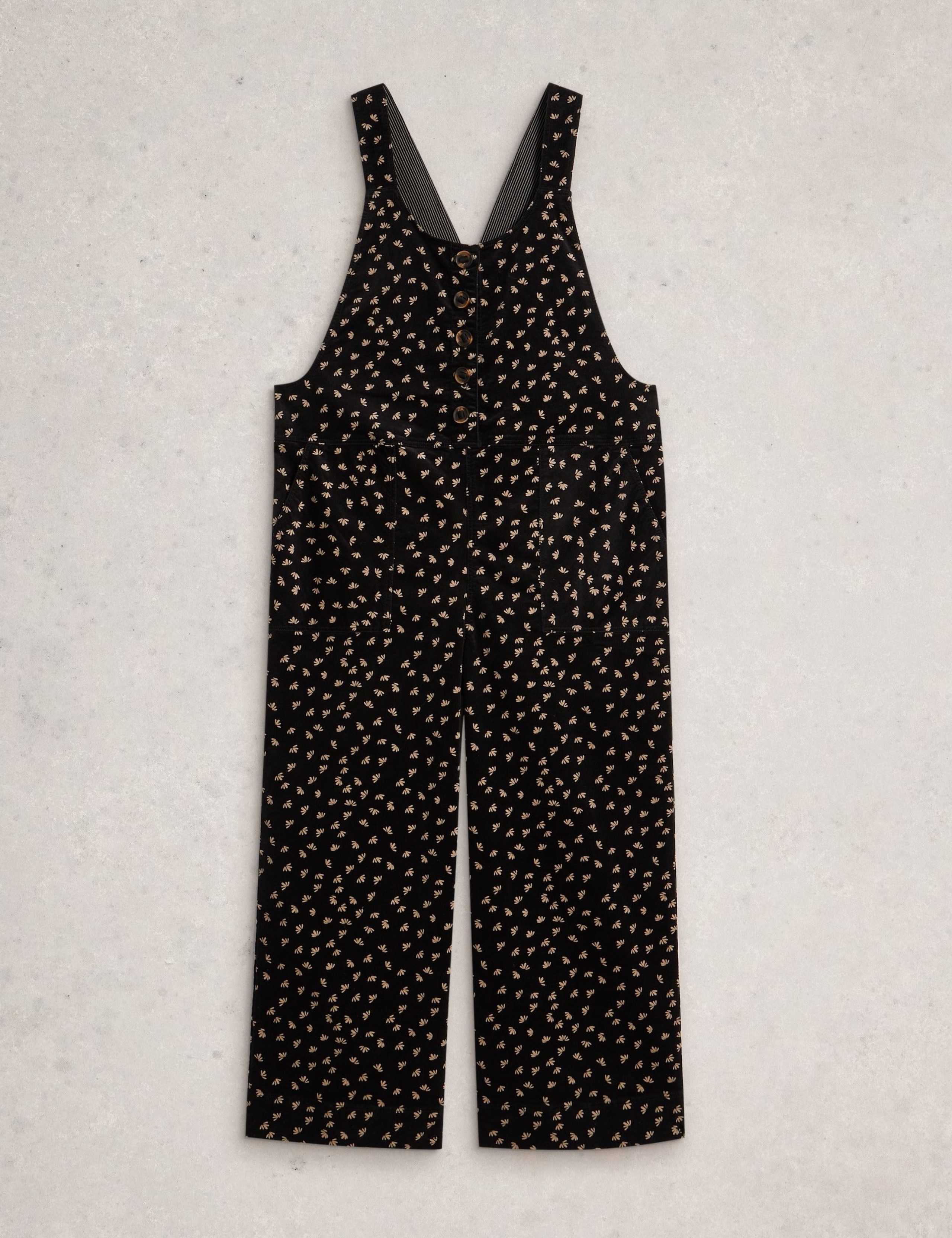 Cord Button Front Dungarees 2 of 6