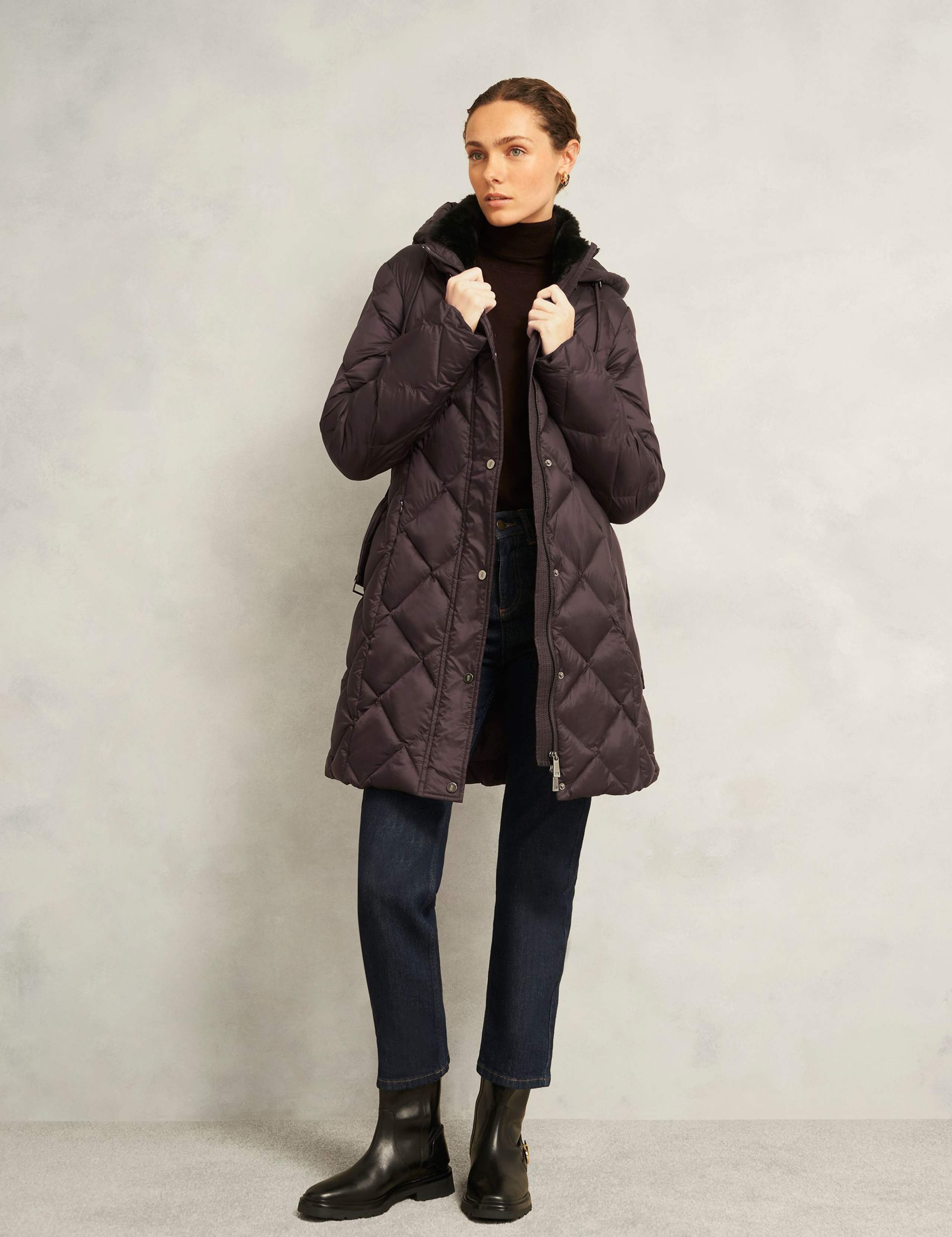 Hooded Longline Puffer Coat 3 of 7