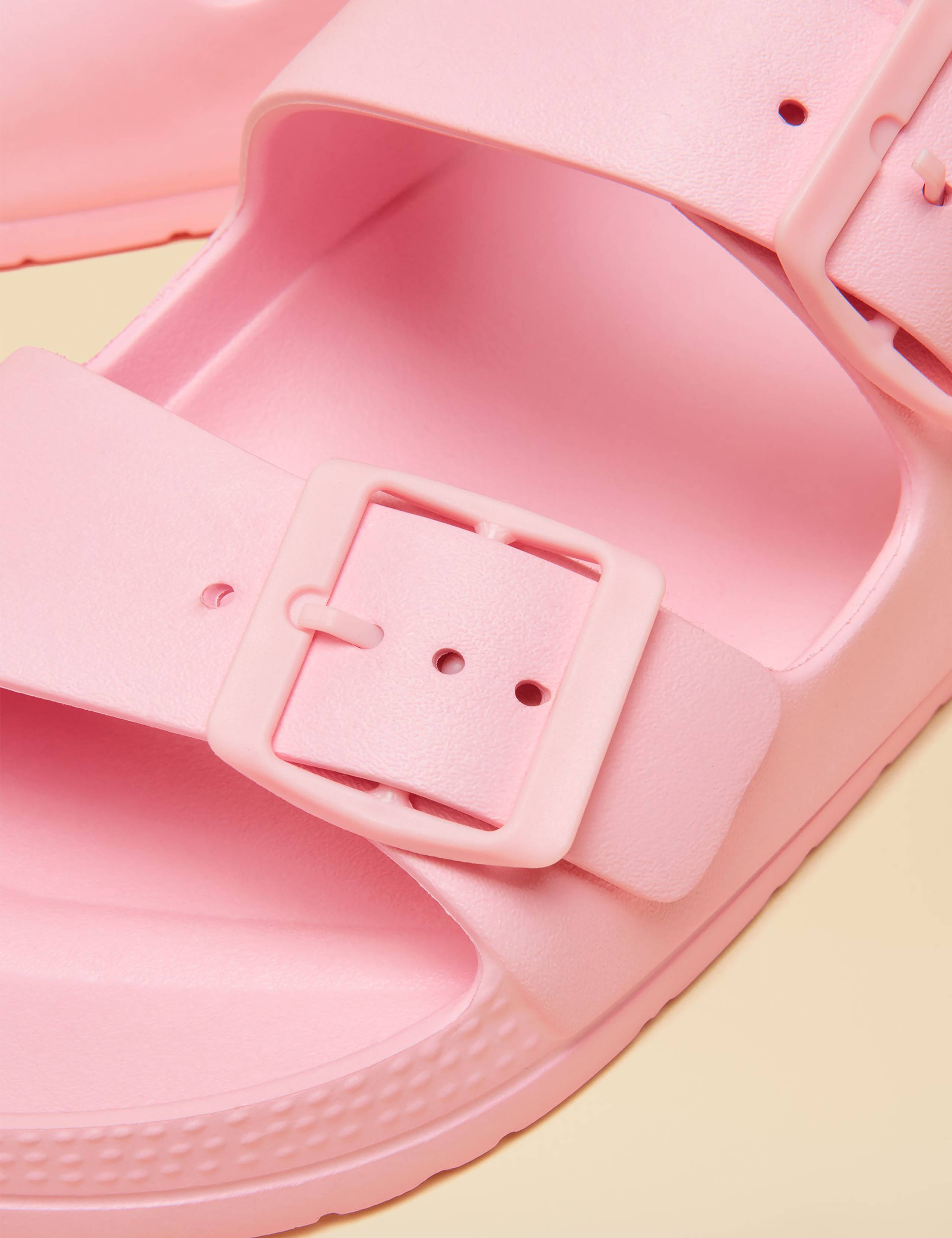 Double Strap Buckle Sliders 5 of 6