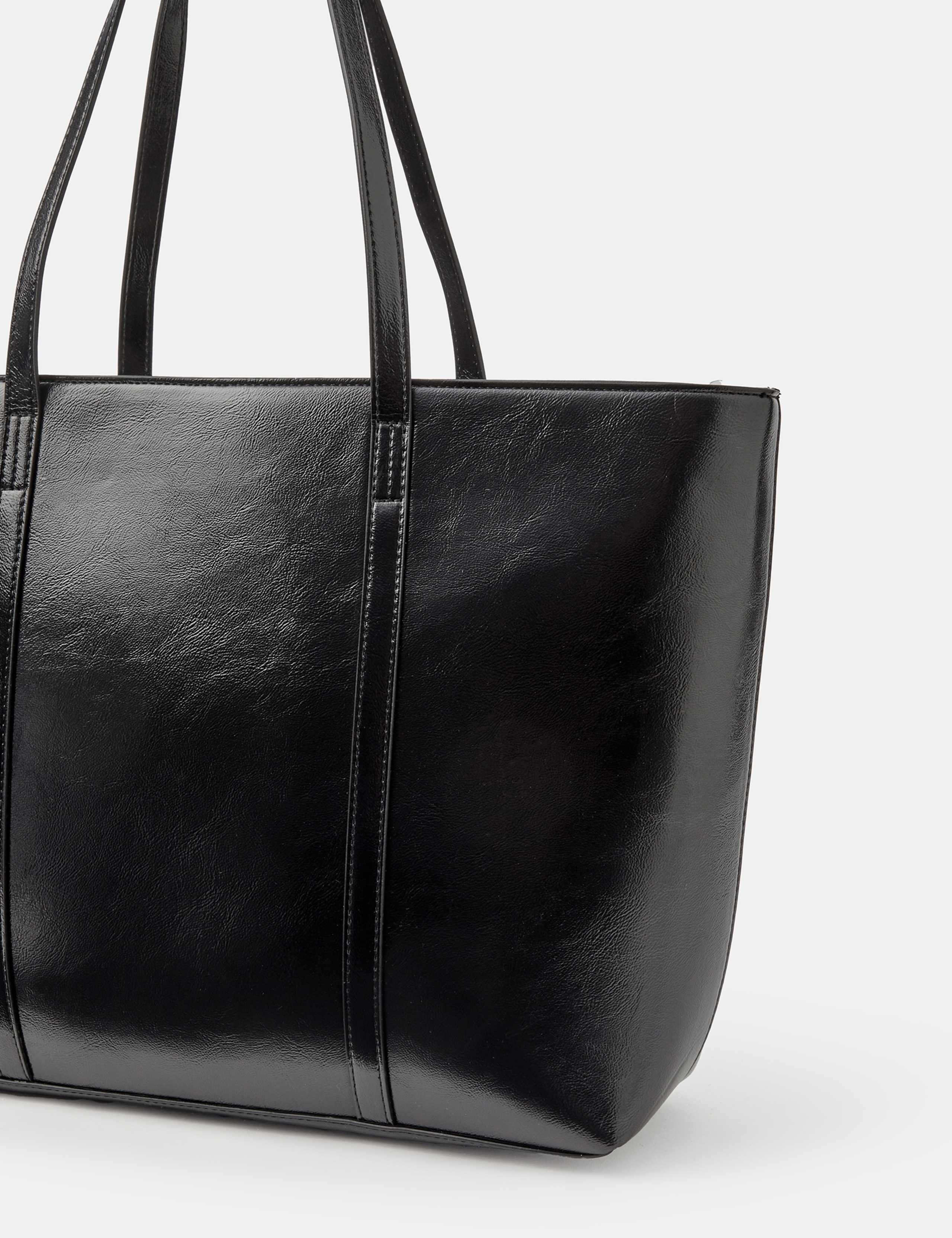 Faux Leather Tote Bag 3 of 4