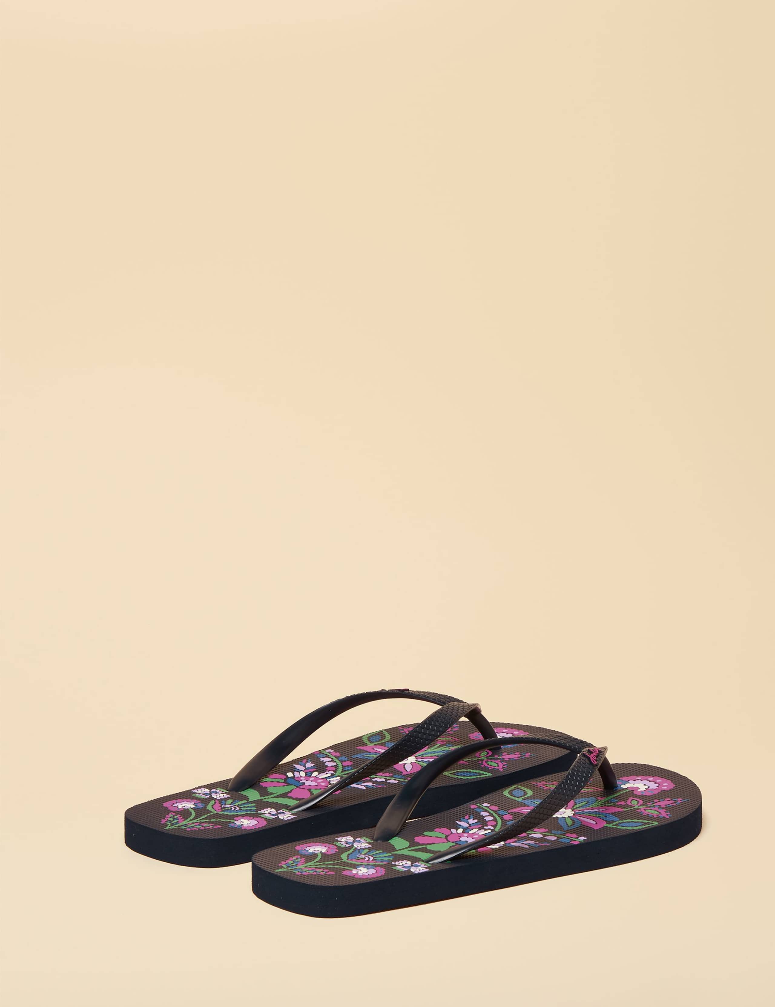 Floral Flat Flip Flops 2 of 4