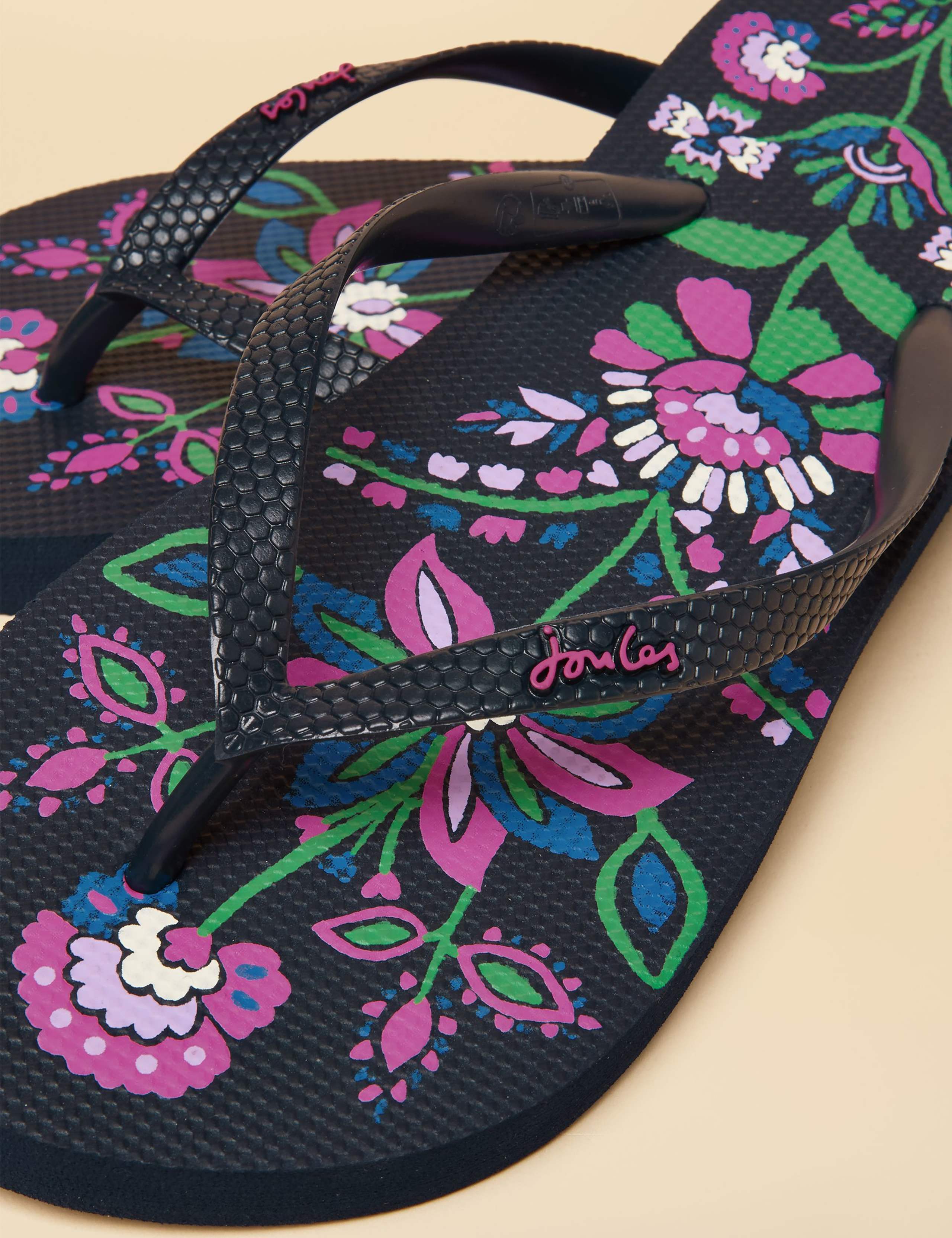 Floral Flat Flip Flops 4 of 4