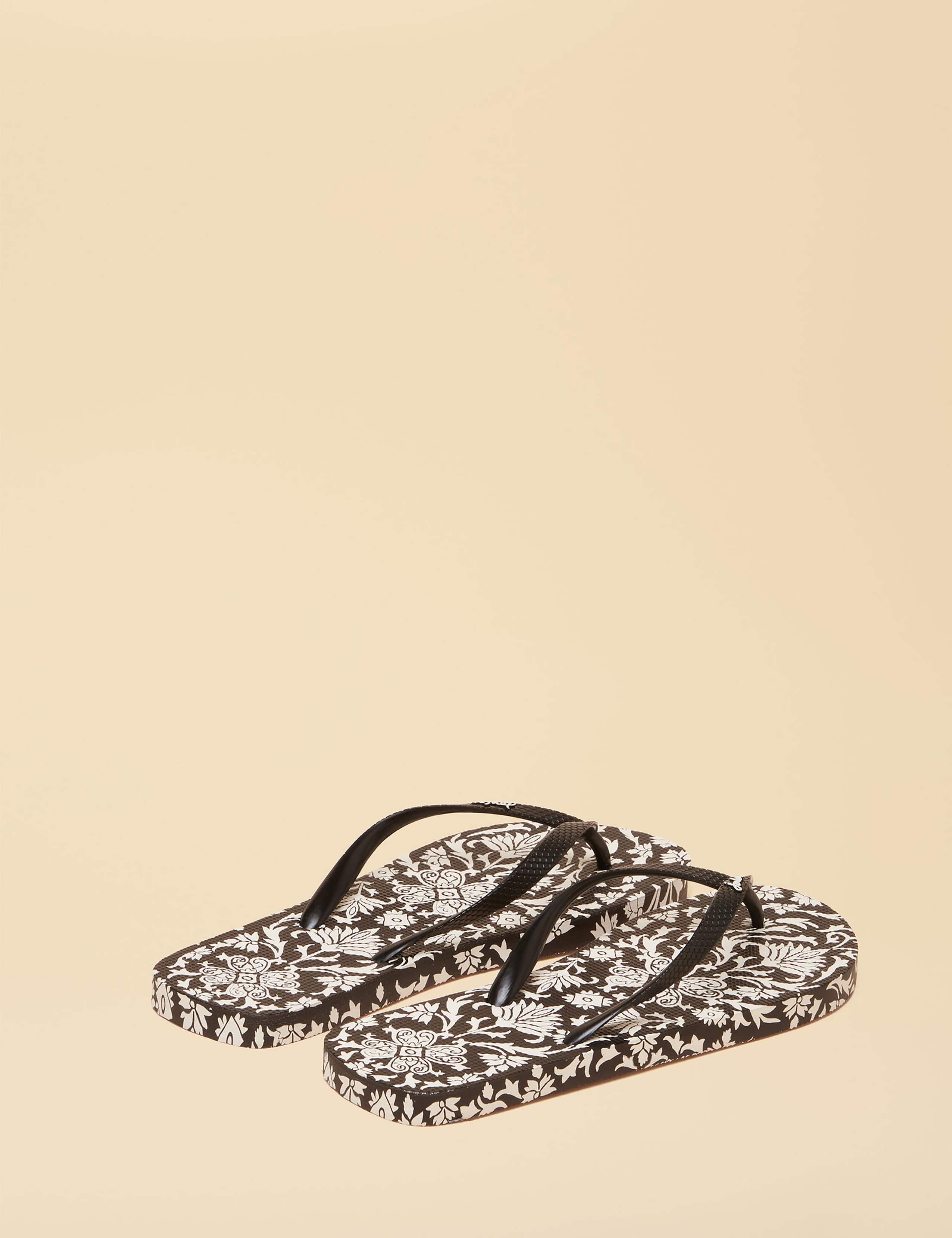 Floral Flat Flip Flops 2 of 5