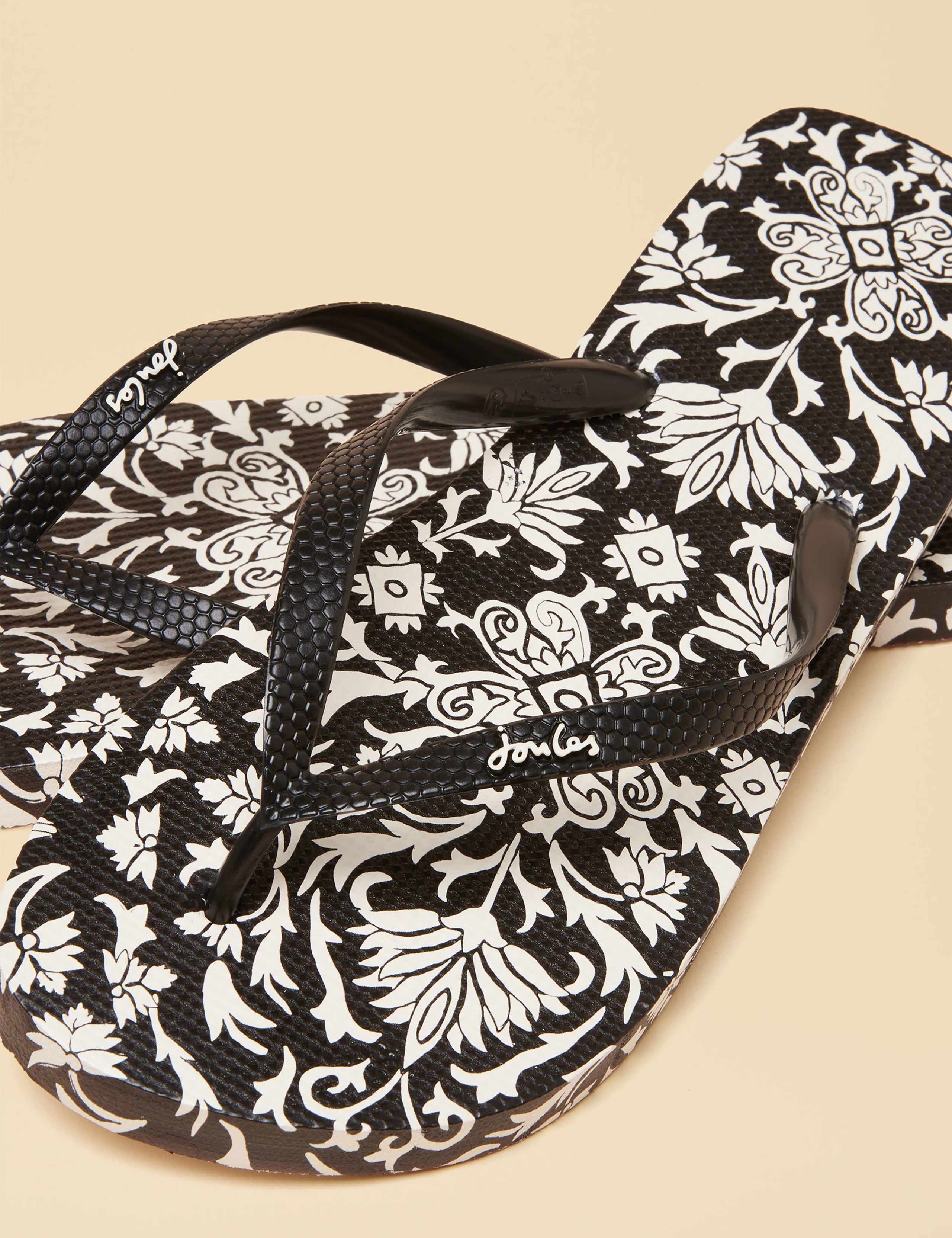 Floral Flat Flip Flops 4 of 5