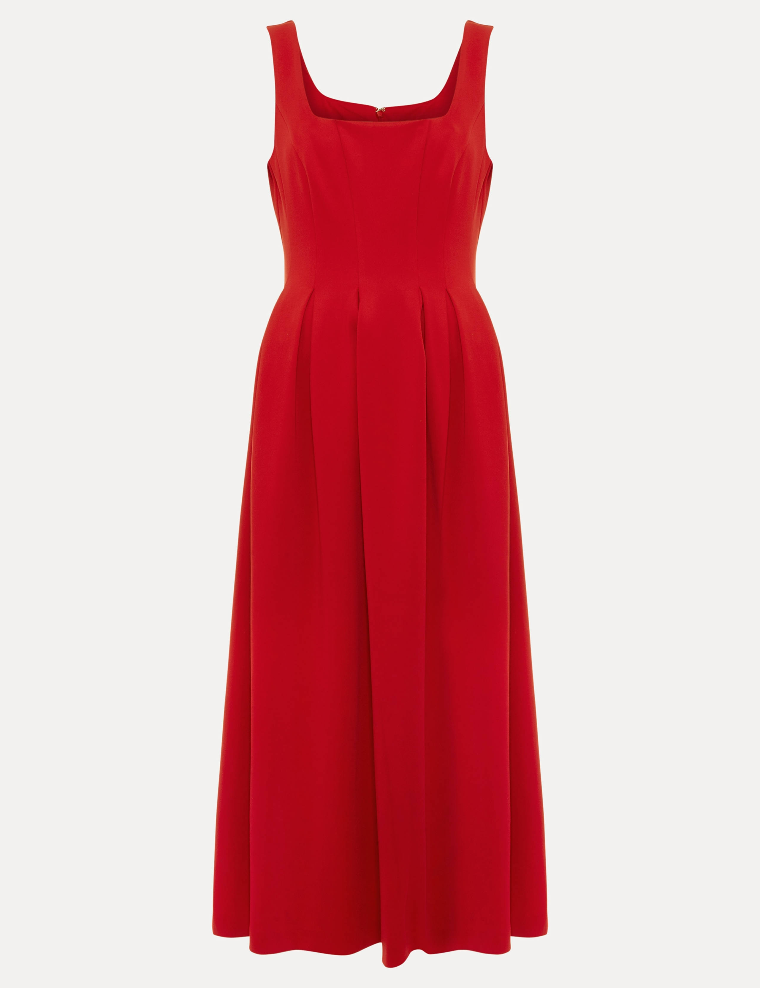 Square Neck Scuba Midi Waisted Dress 2 of 2