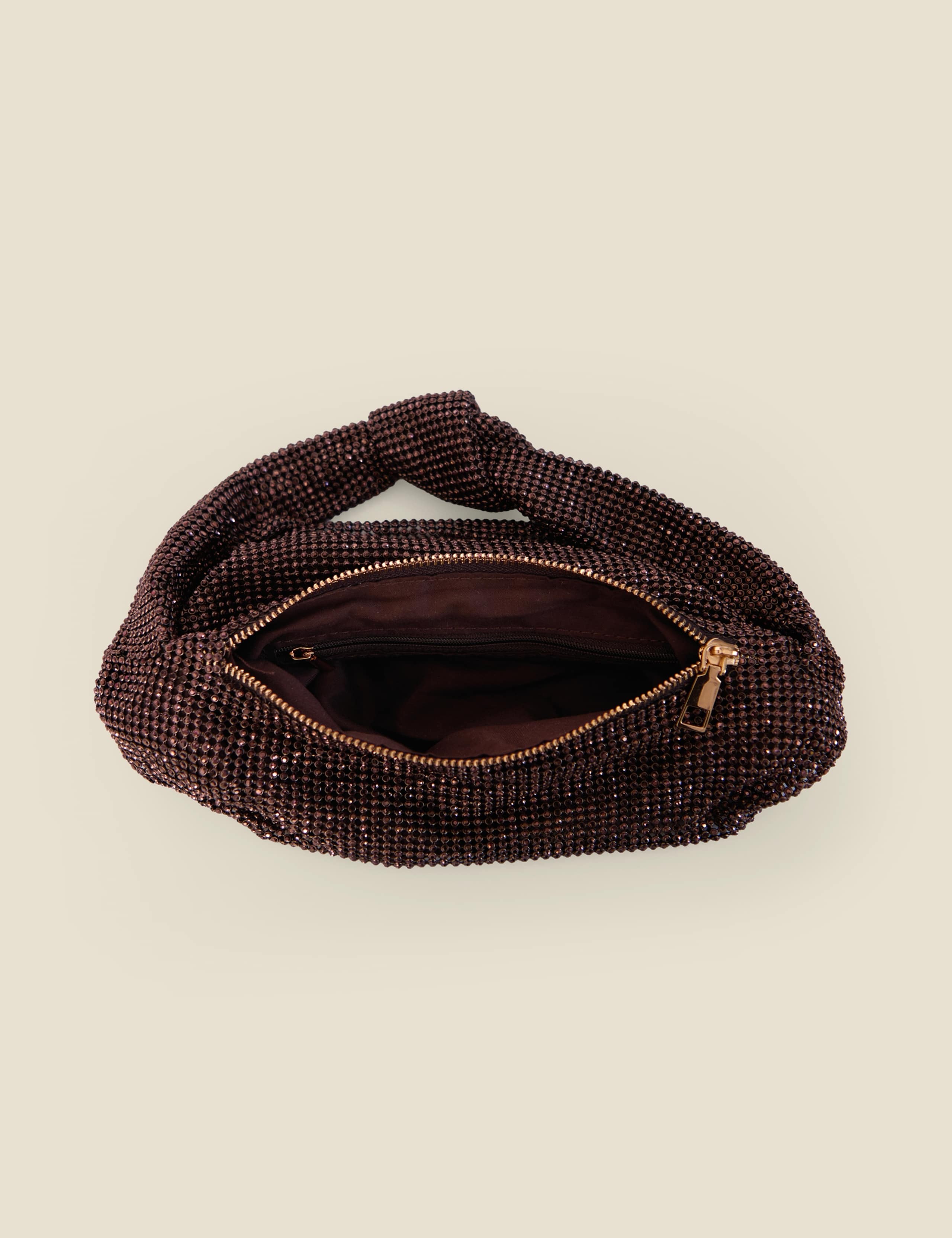 Diamante Knot Handle Shoulder Bag 2 of 5