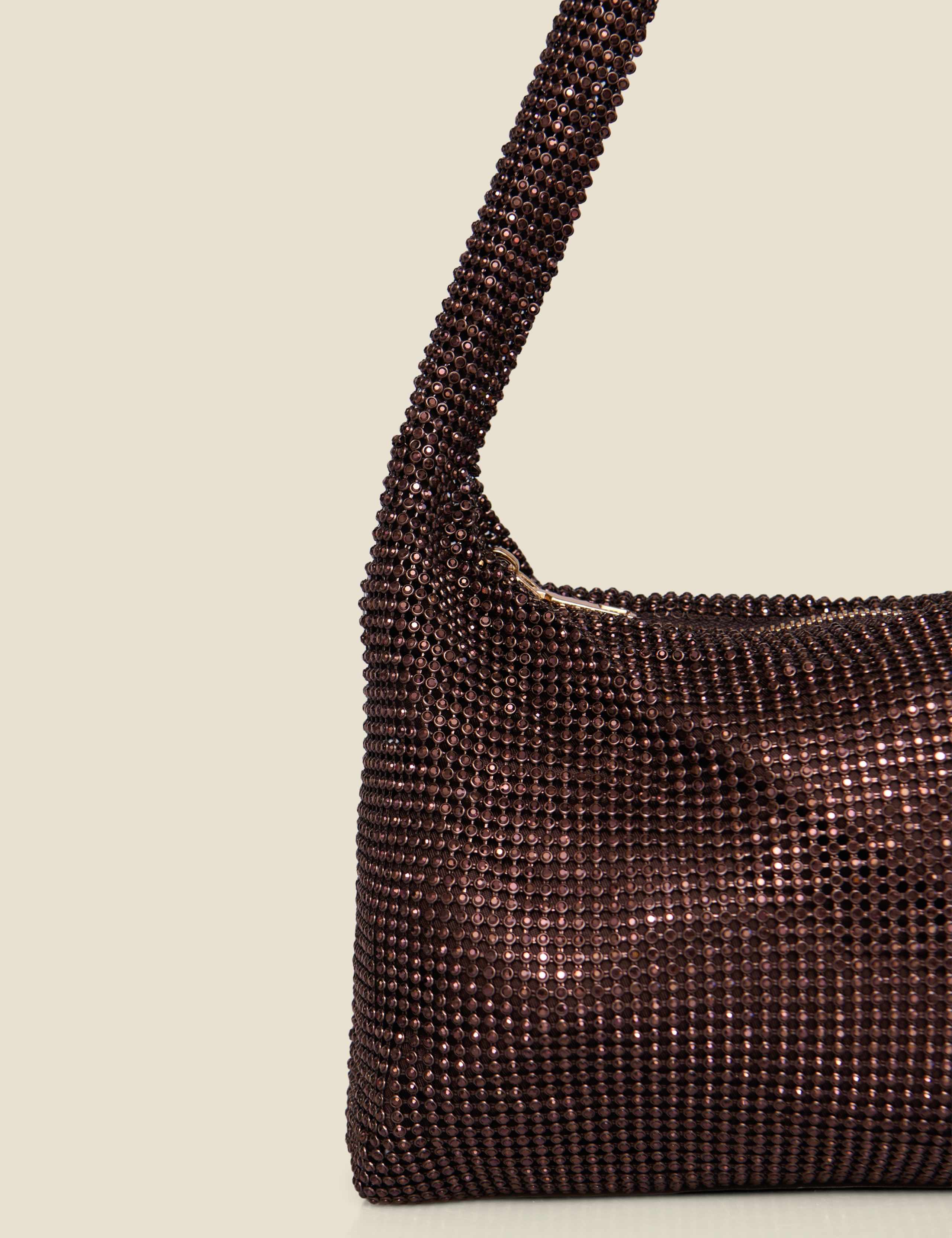 Diamante Knot Handle Shoulder Bag 4 of 5