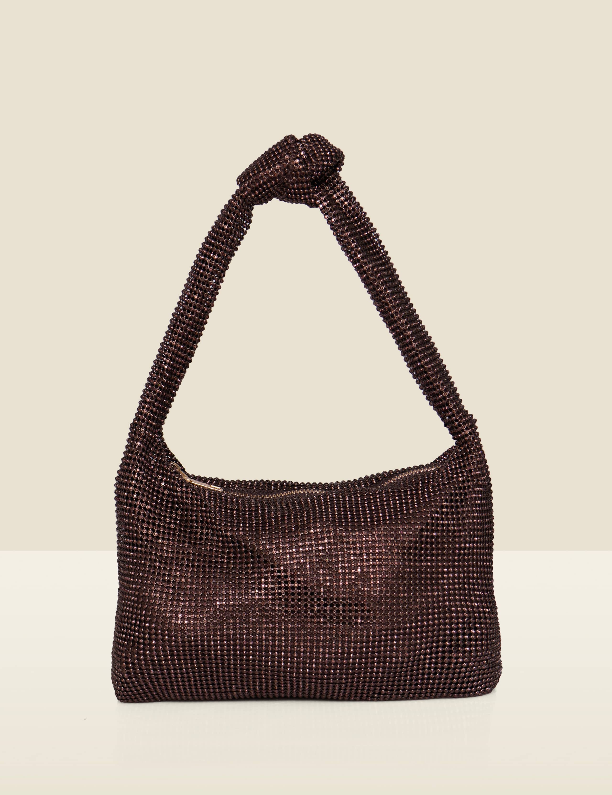 Diamante Knot Handle Shoulder Bag 5 of 5