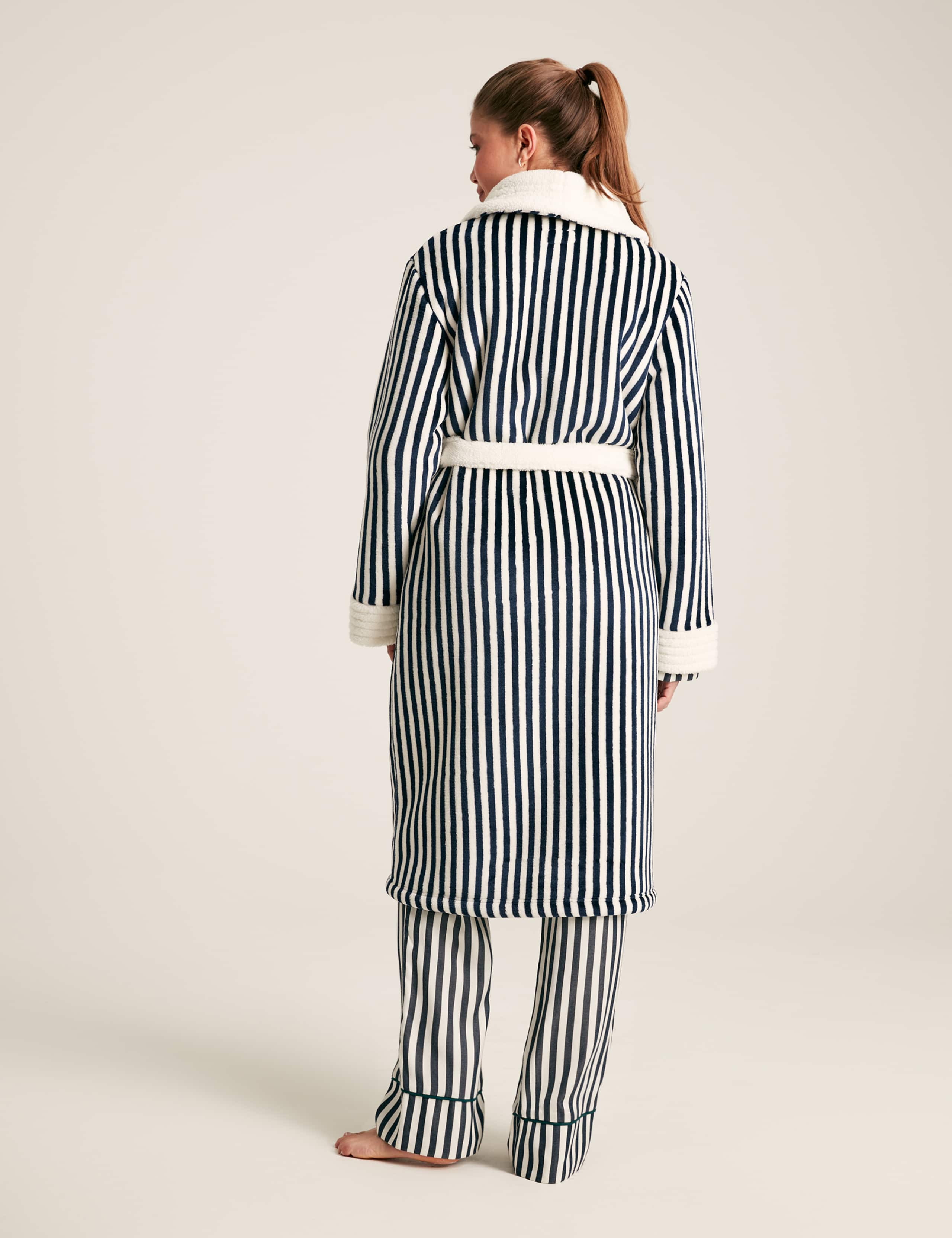 Fleece Striped Robe 3 of 5