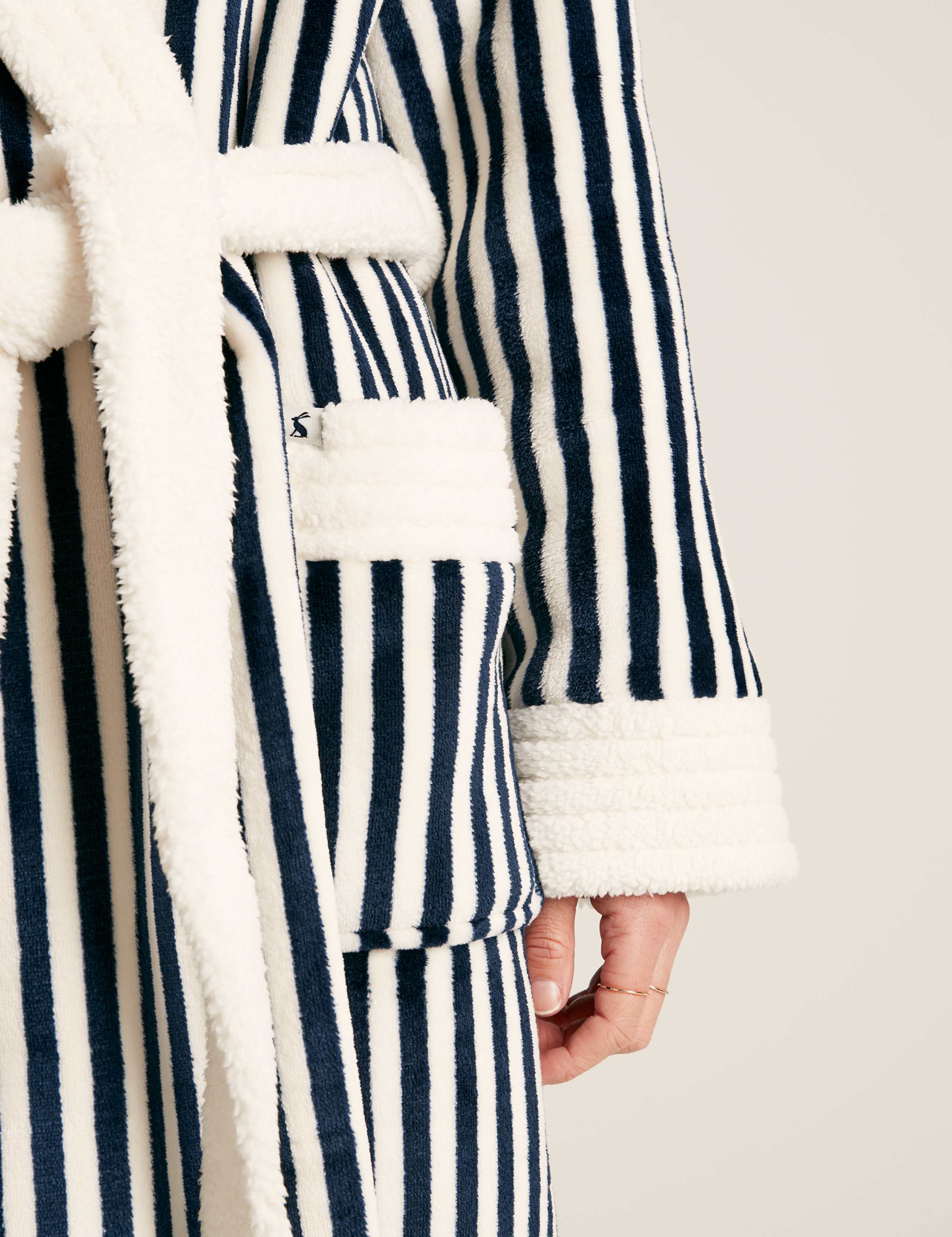 Fleece Striped Robe 5 of 5