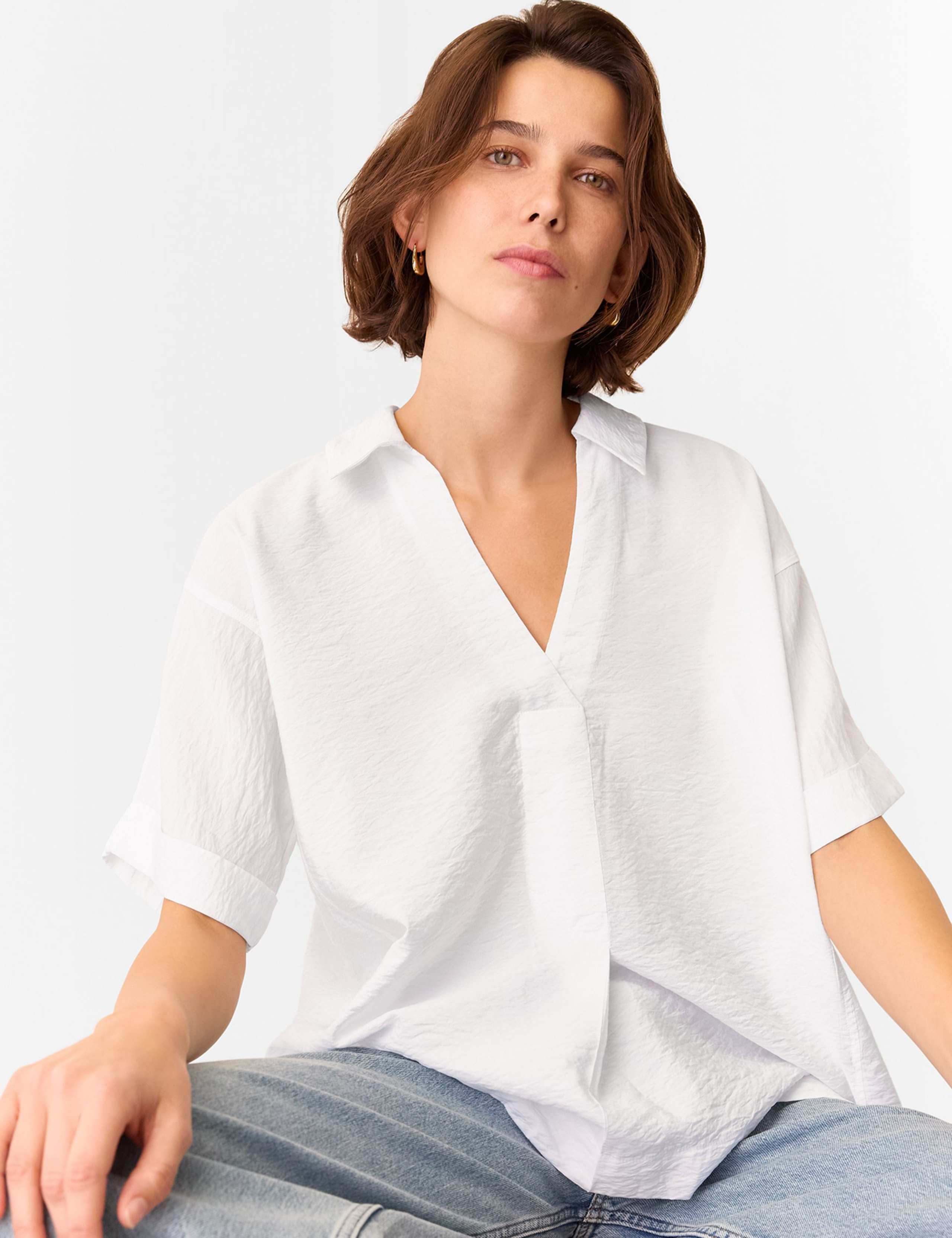 Collared V-Neck Shirt 4 of 4