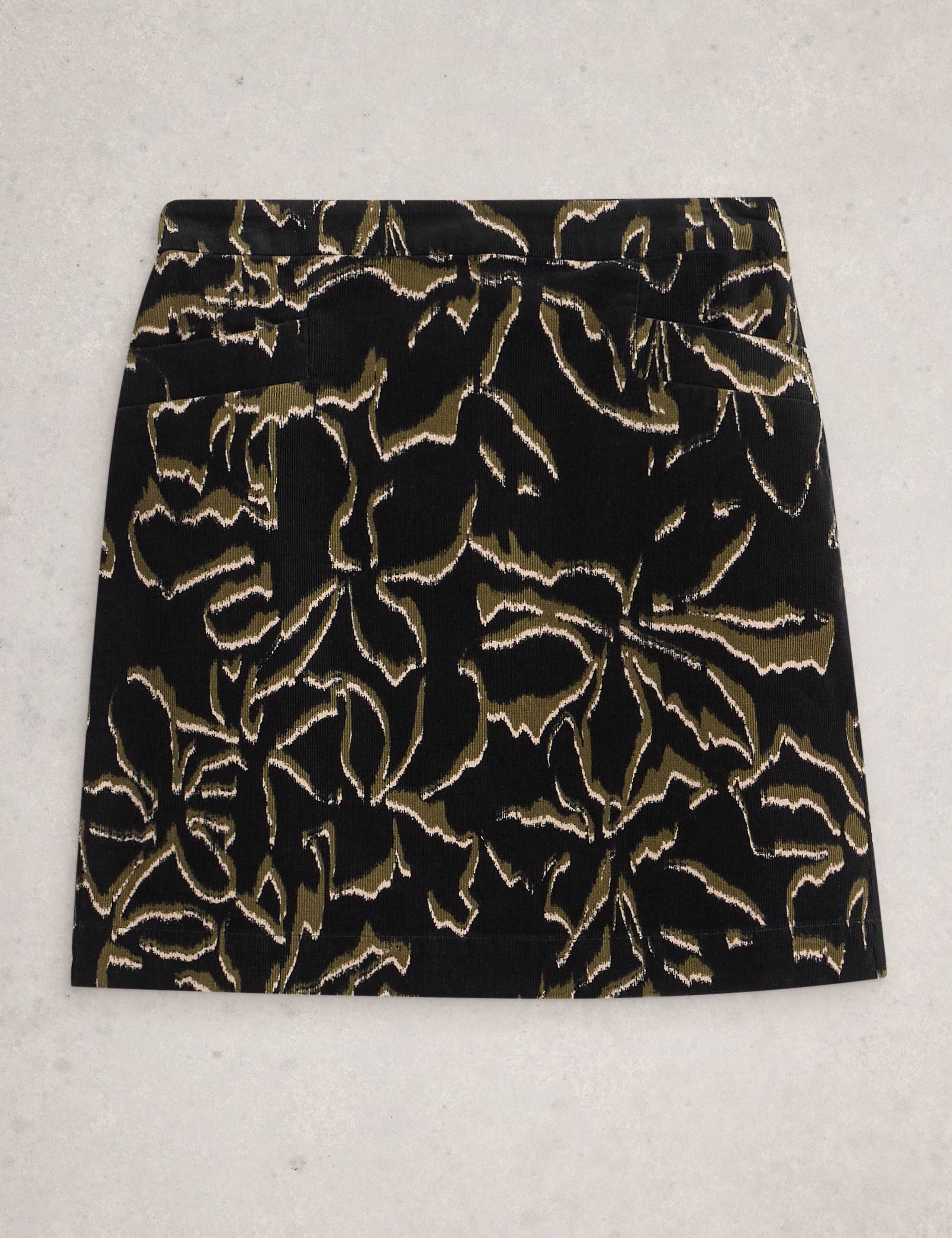 Cotton Rich Printed A-Line Skirt 2 of 5