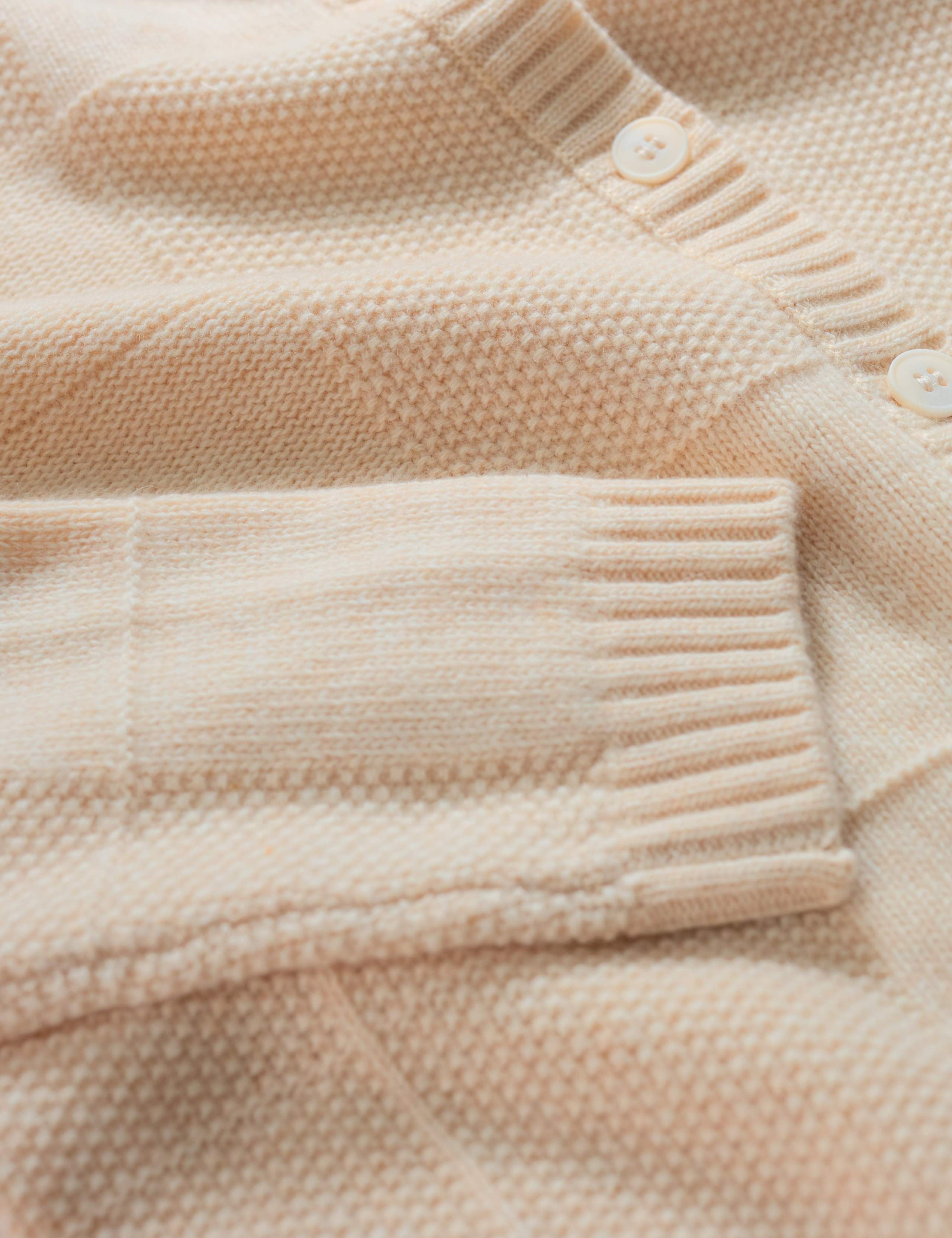 Merino Wool Rich Button Front Relaxed Cardigan 4 of 5
