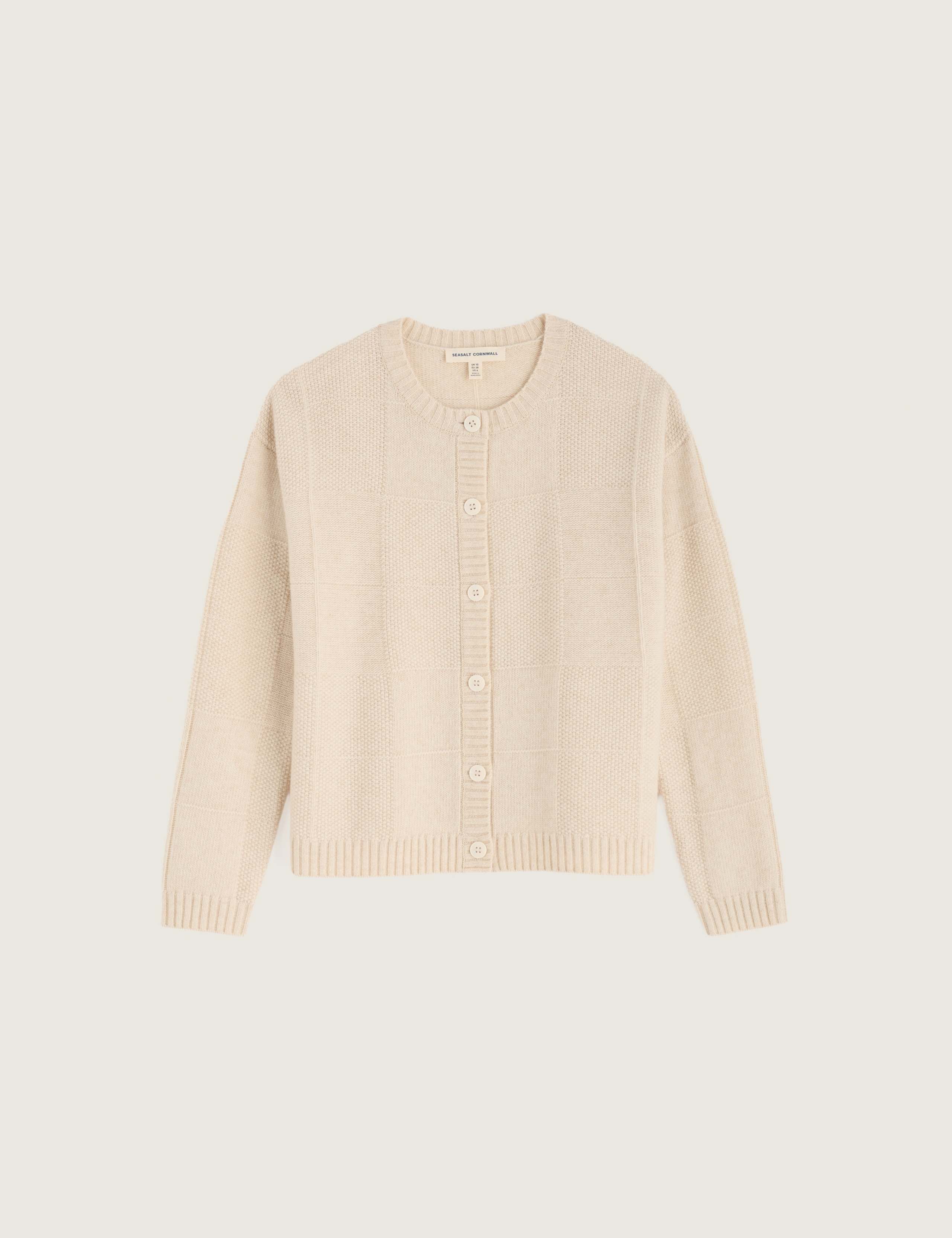 Merino Wool Rich Button Front Relaxed Cardigan 2 of 5