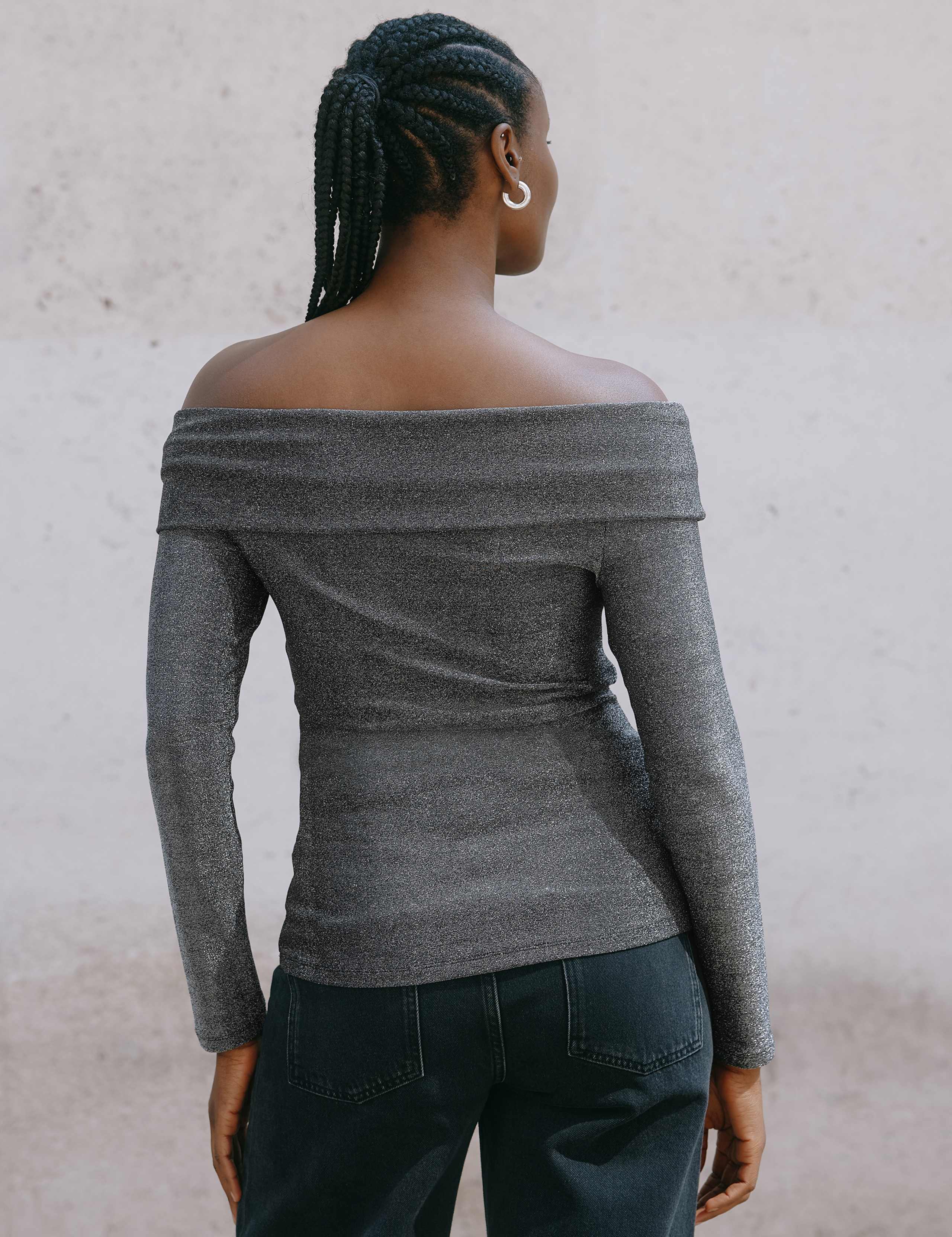 Sparkly Bardot Top 4 of 4