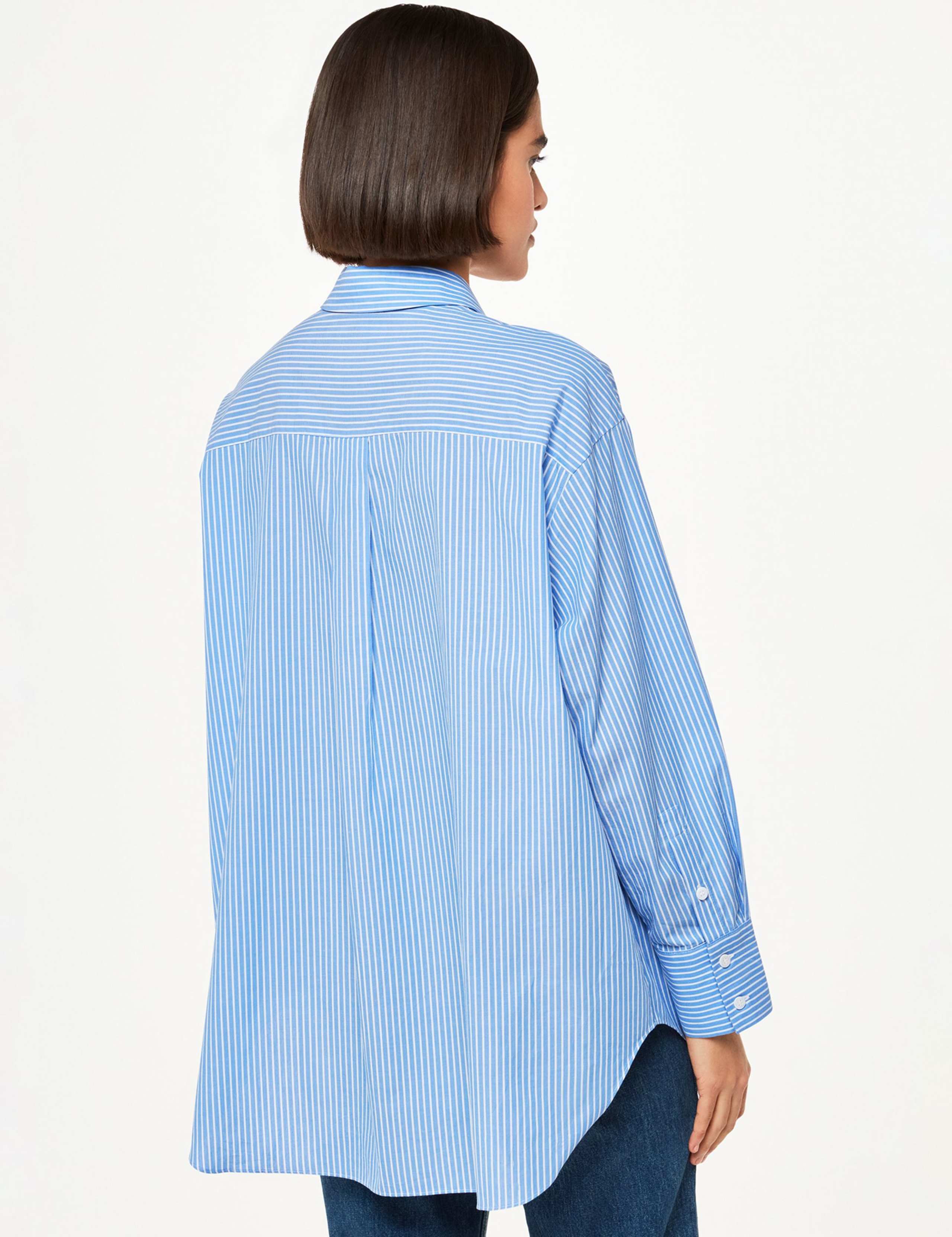 Pure Cotton Striped Collared Relaxed Shirt 3 of 4