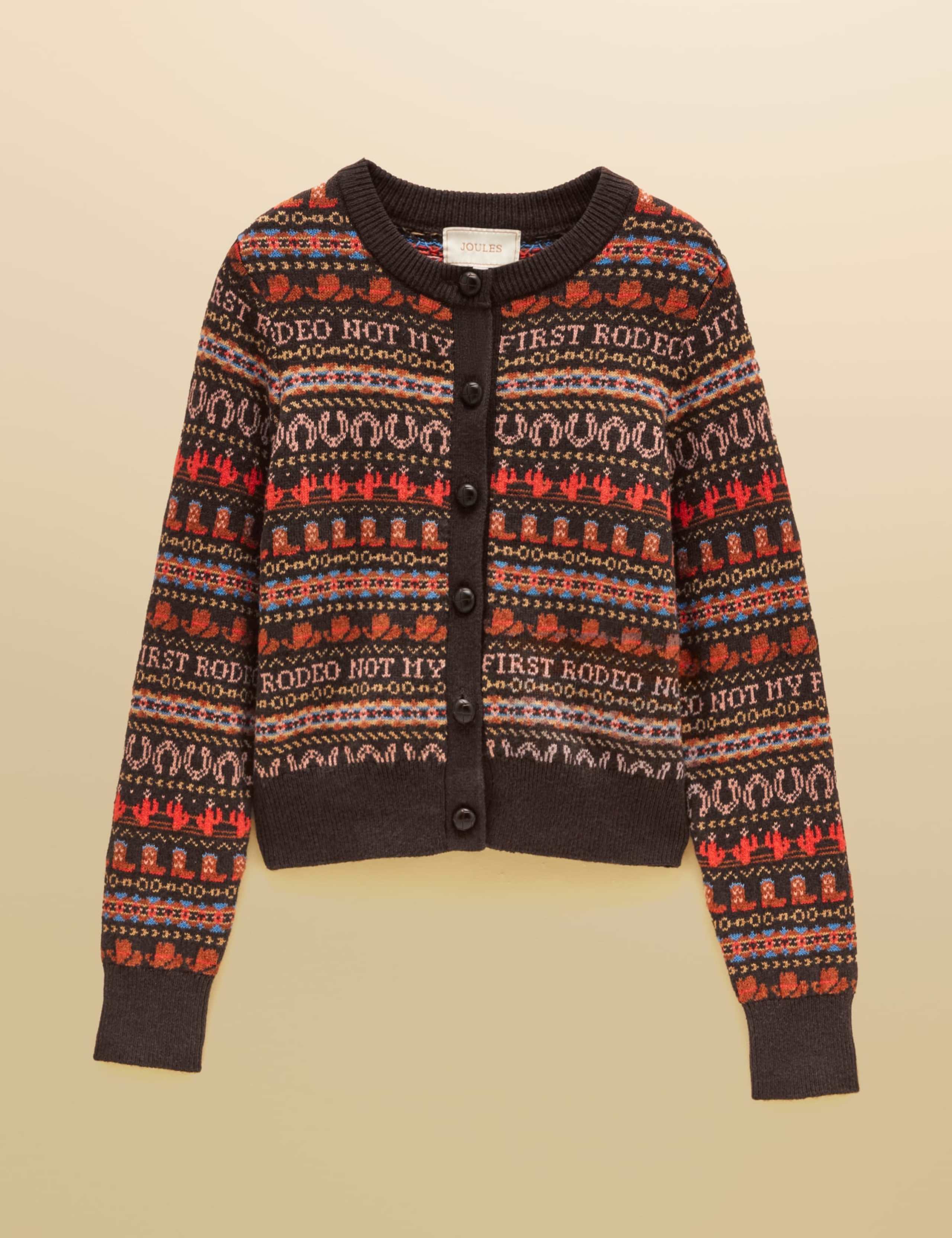 Fair Isle Knitted Cardigan 2 of 7