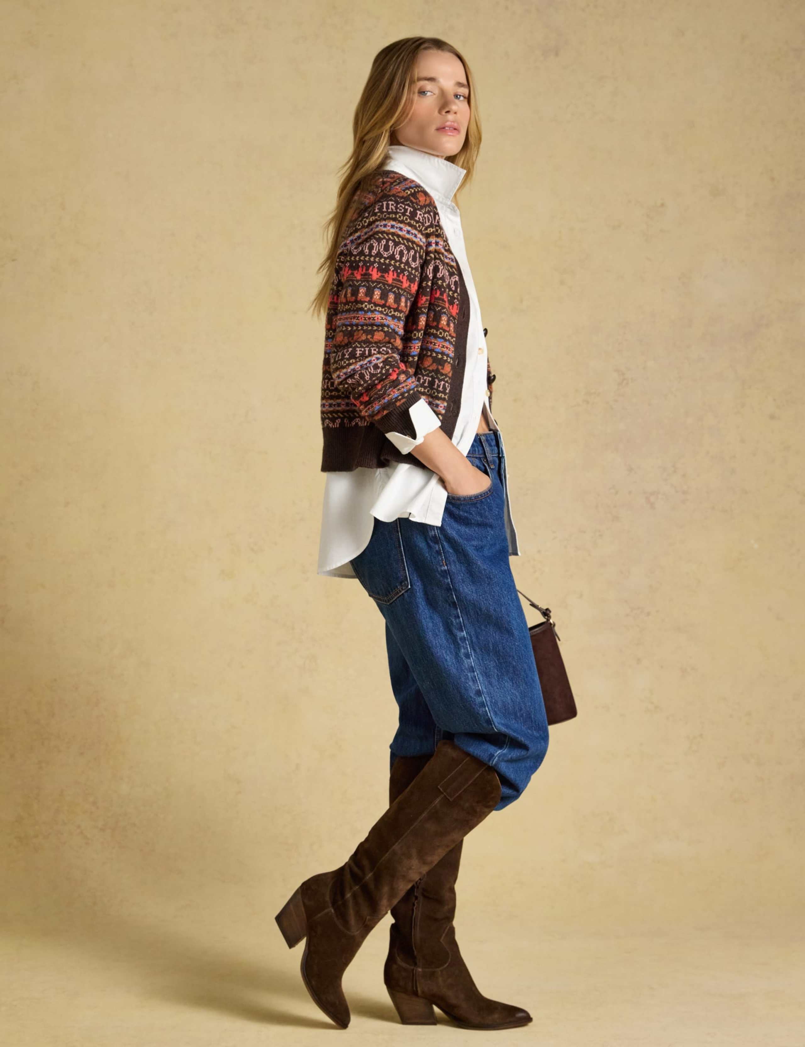 Fair Isle Knitted Cardigan 4 of 7