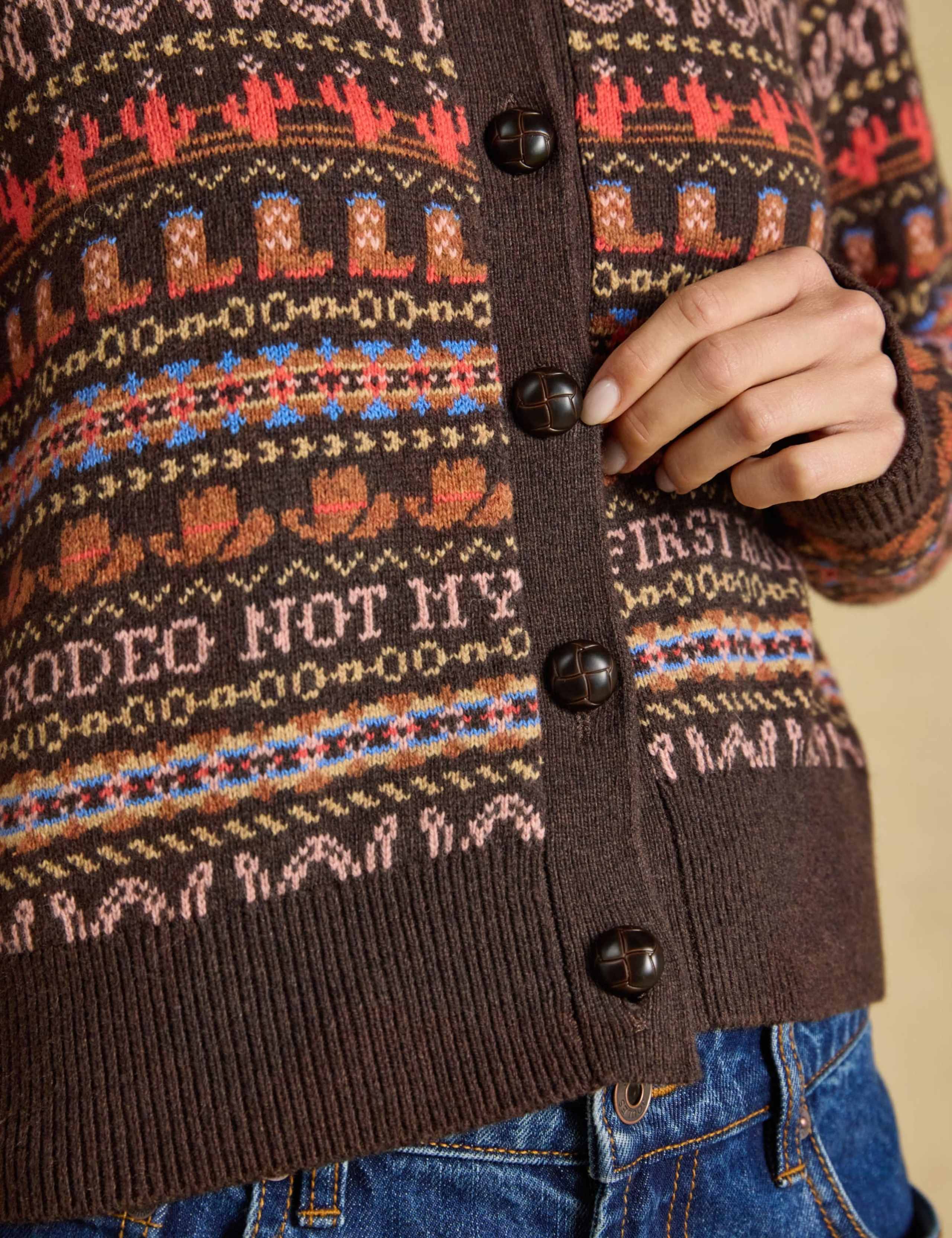 Fair Isle Knitted Cardigan 5 of 7