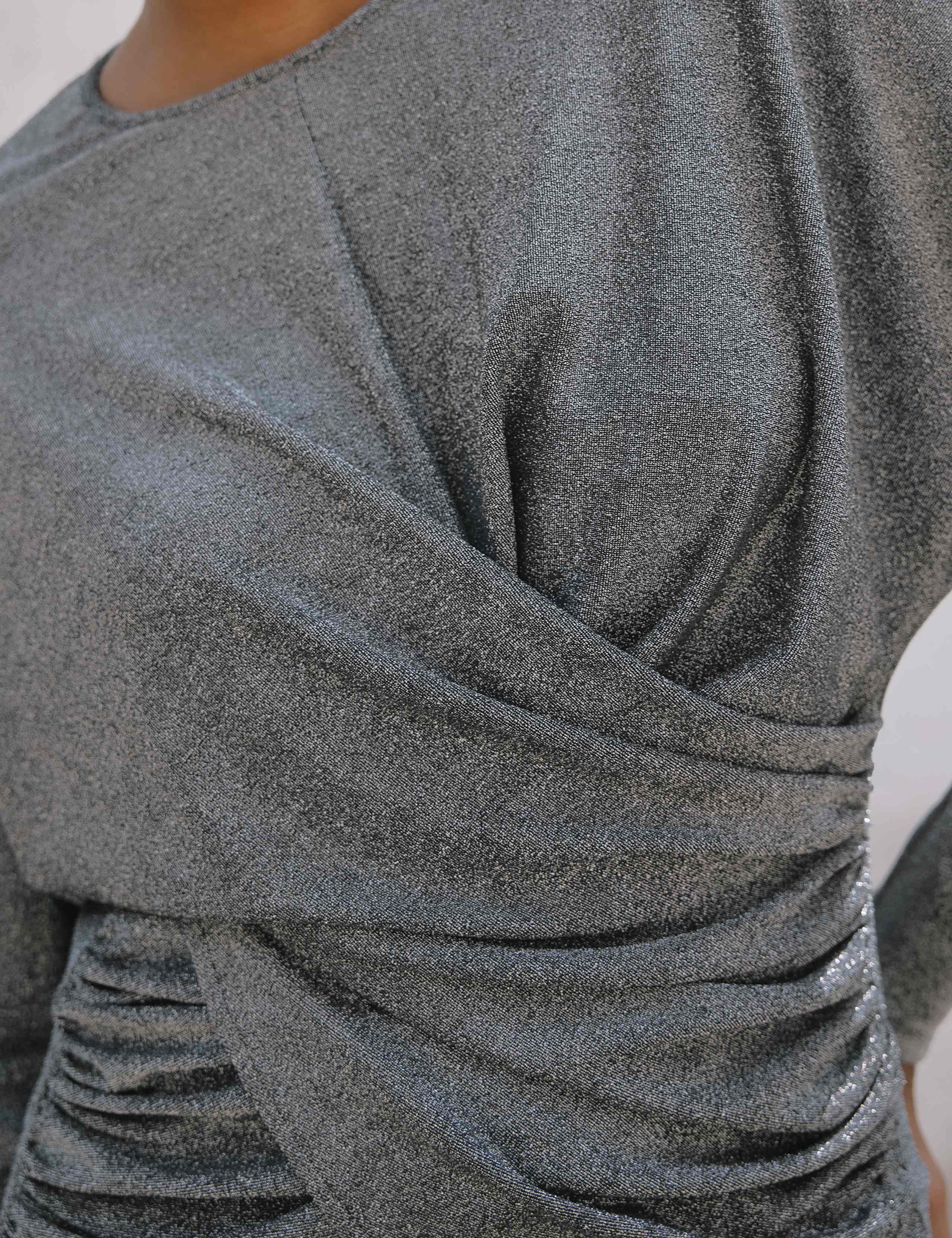 Sparkly Draped Top 5 of 5
