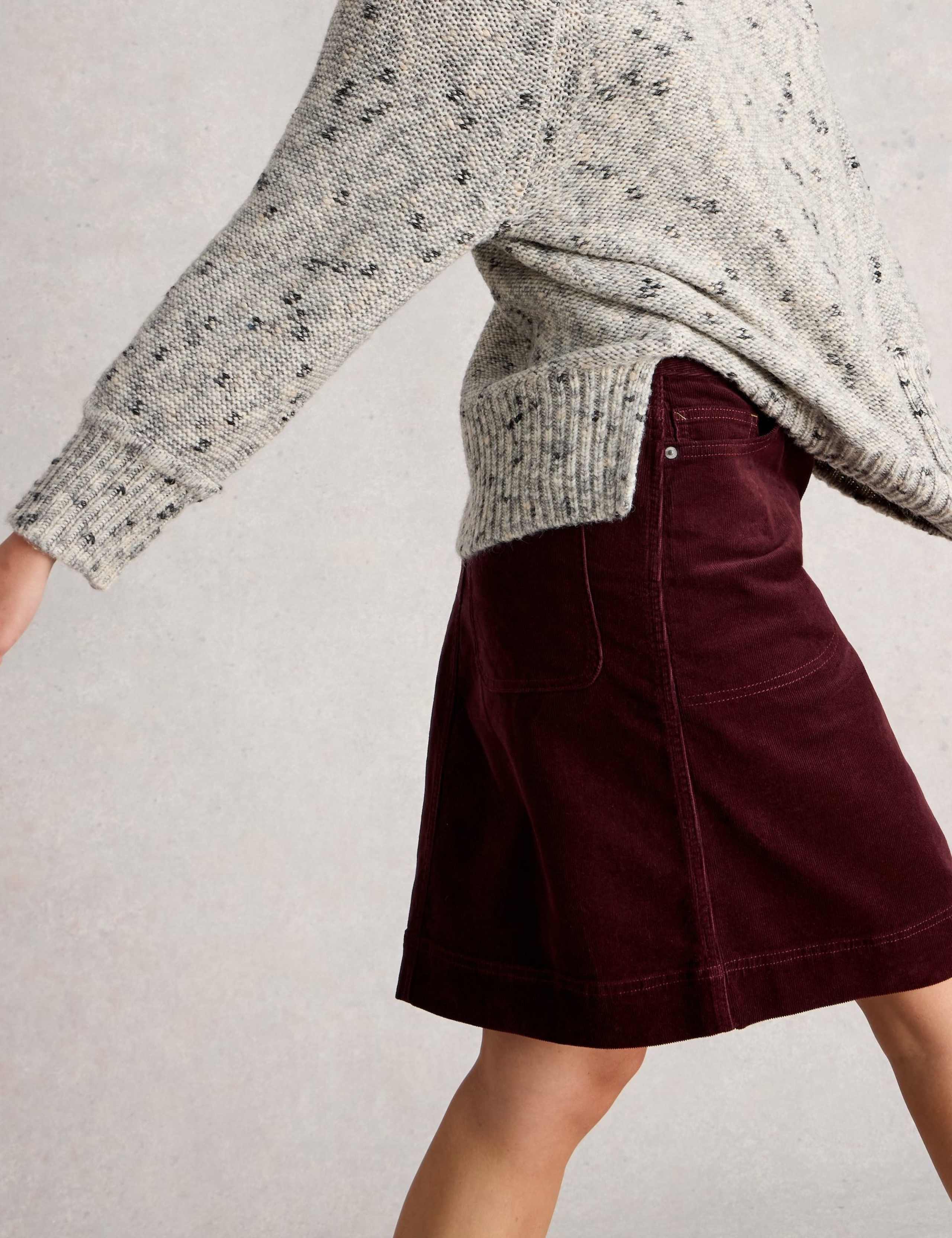 Cotton Rich Corduroy A Line Skirt 6 of 6