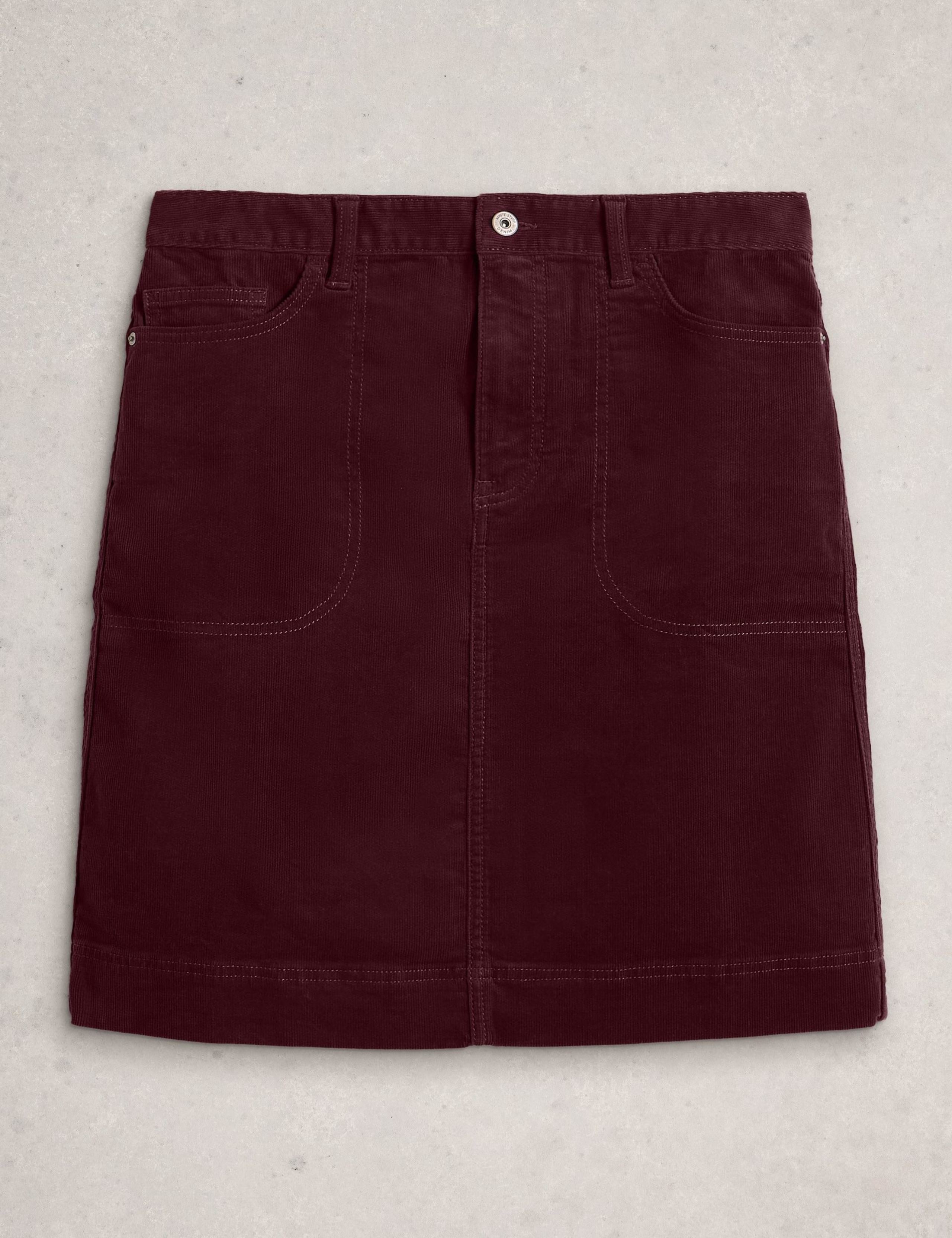 Cotton Rich Corduroy A Line Skirt 2 of 6