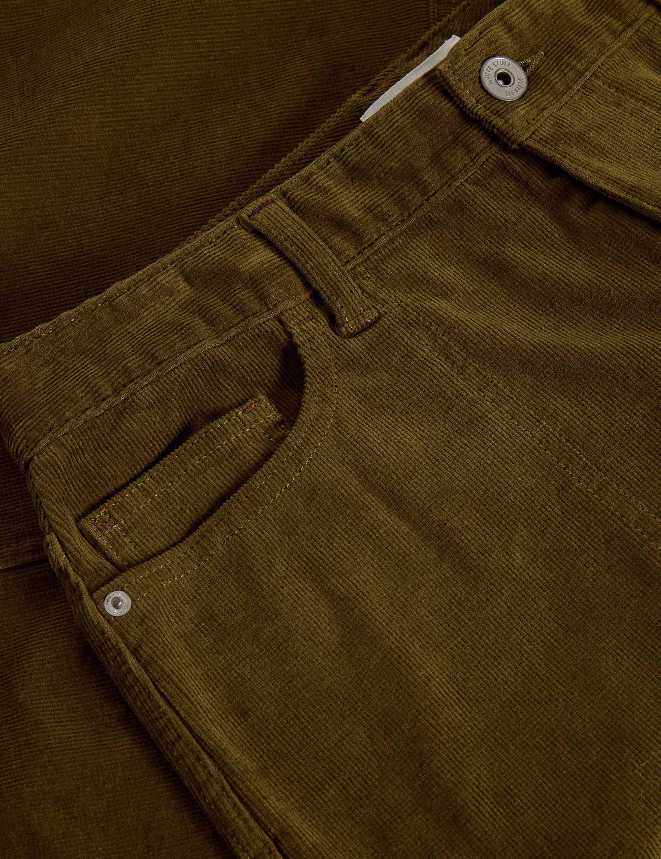 Cord Knee Length A-Line Skirt 6 of 6