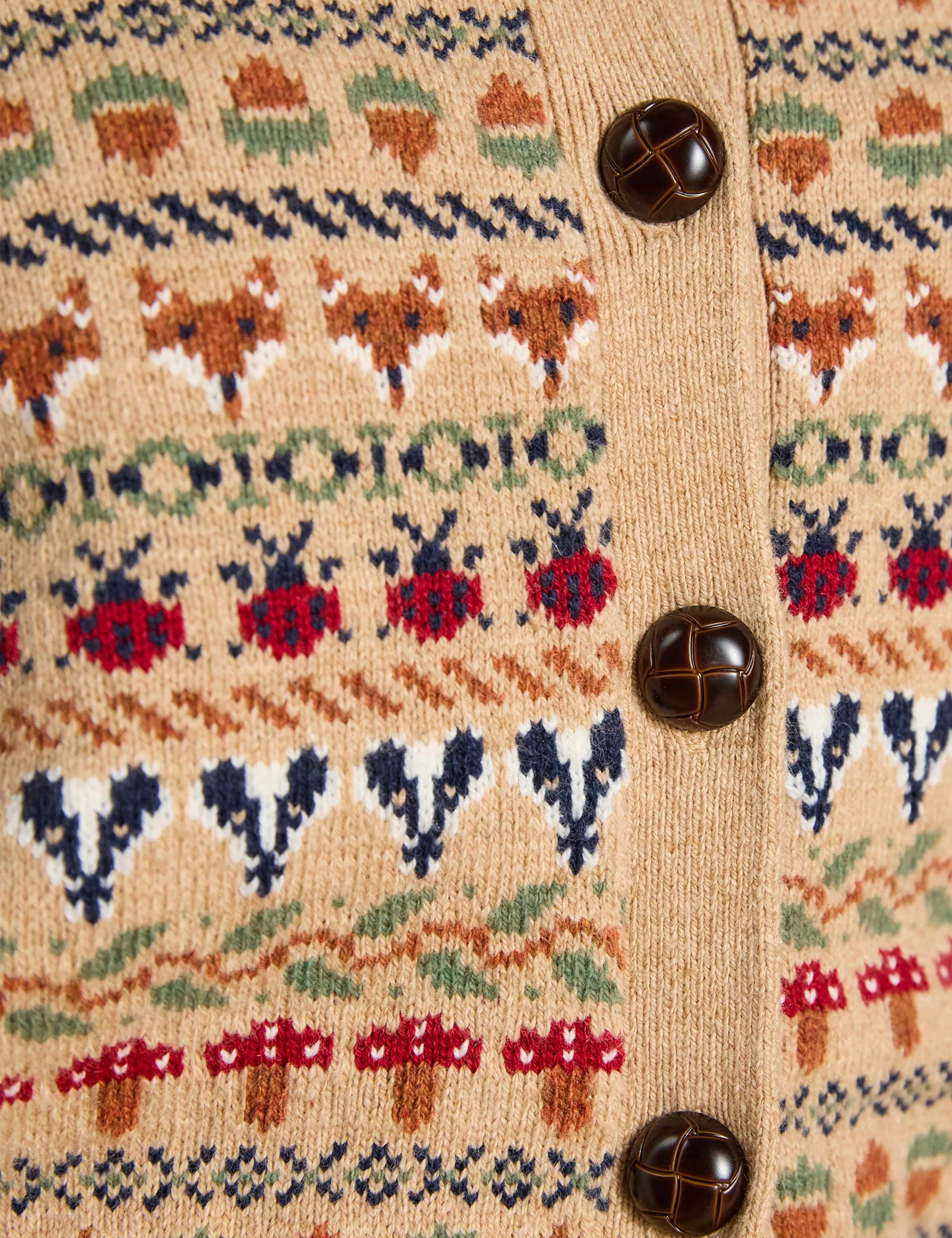 Cotton Rich Fair Isle Cardigan 2 of 8