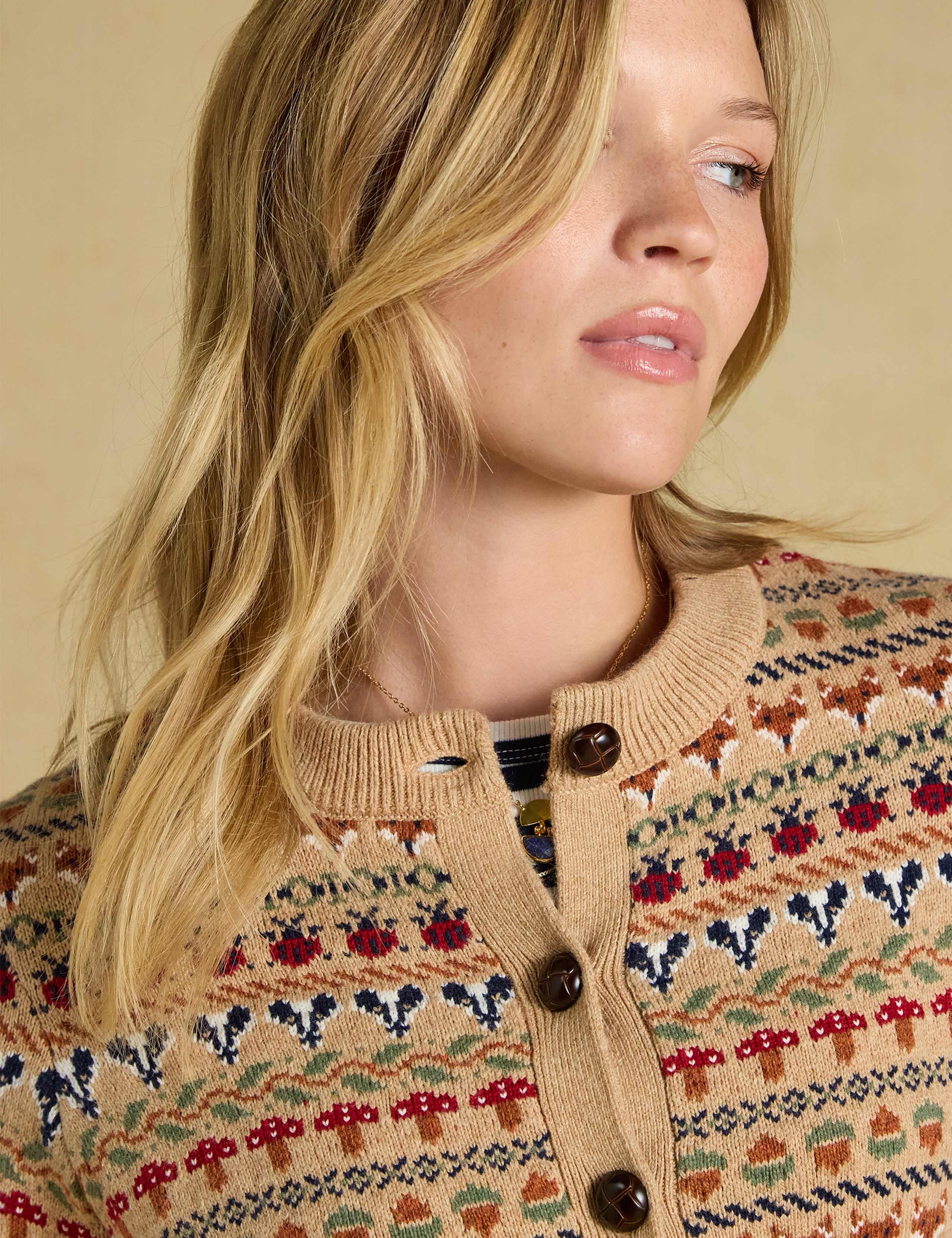 Cotton Rich Fair Isle Cardigan 8 of 8