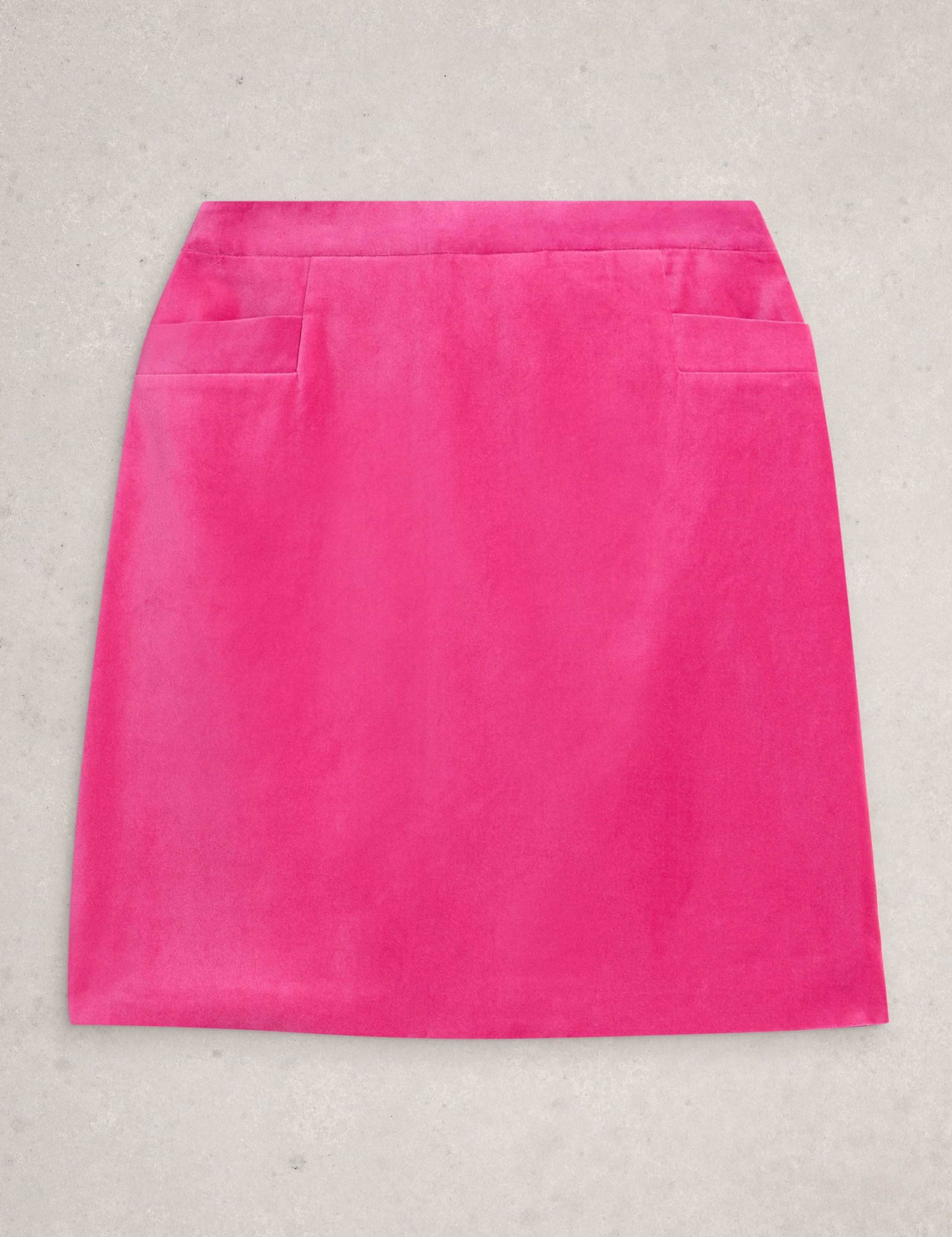 Velvet Knee Length A-Line Skirt 2 of 6