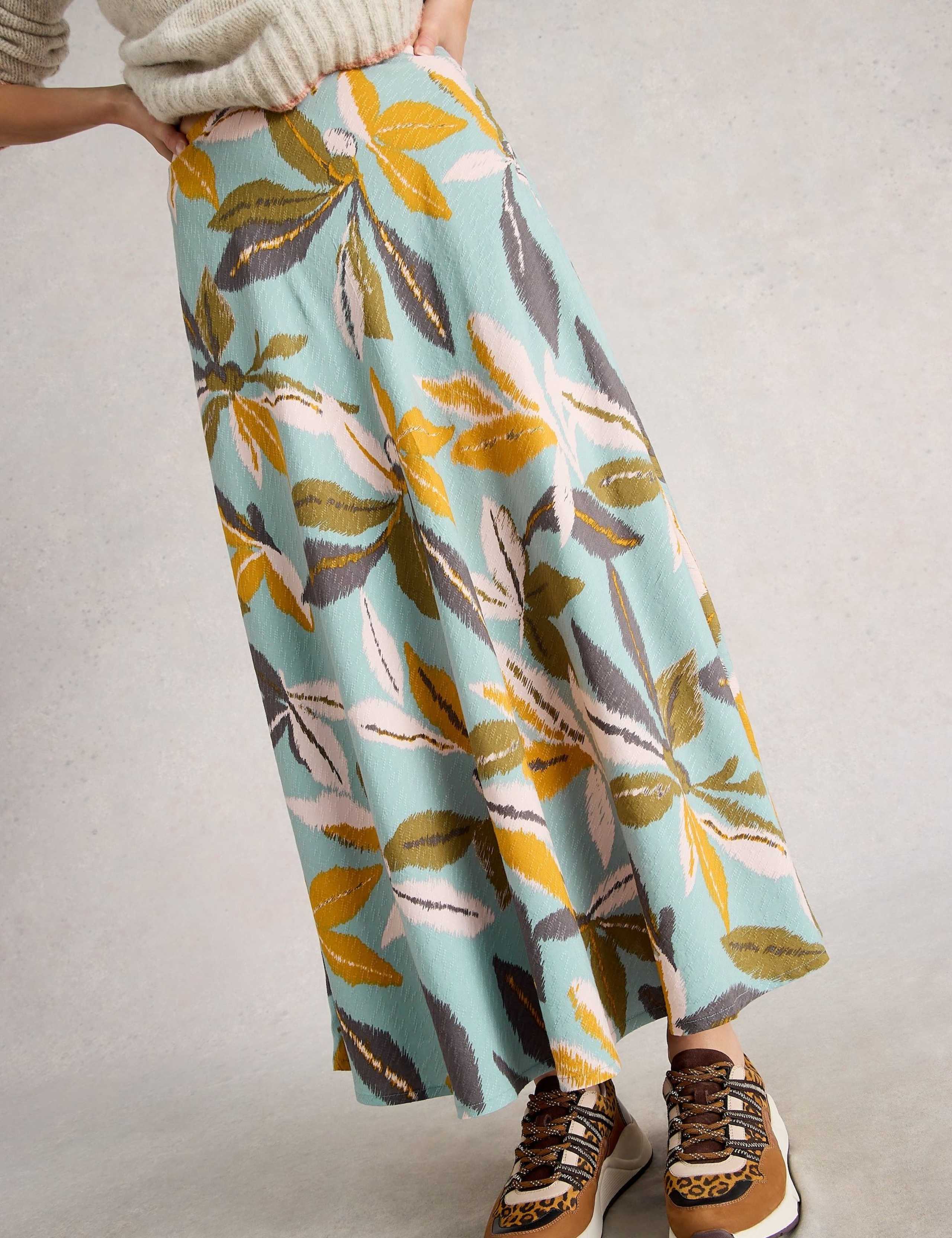 Printed A-Line Maxi Skirt 5 of 6