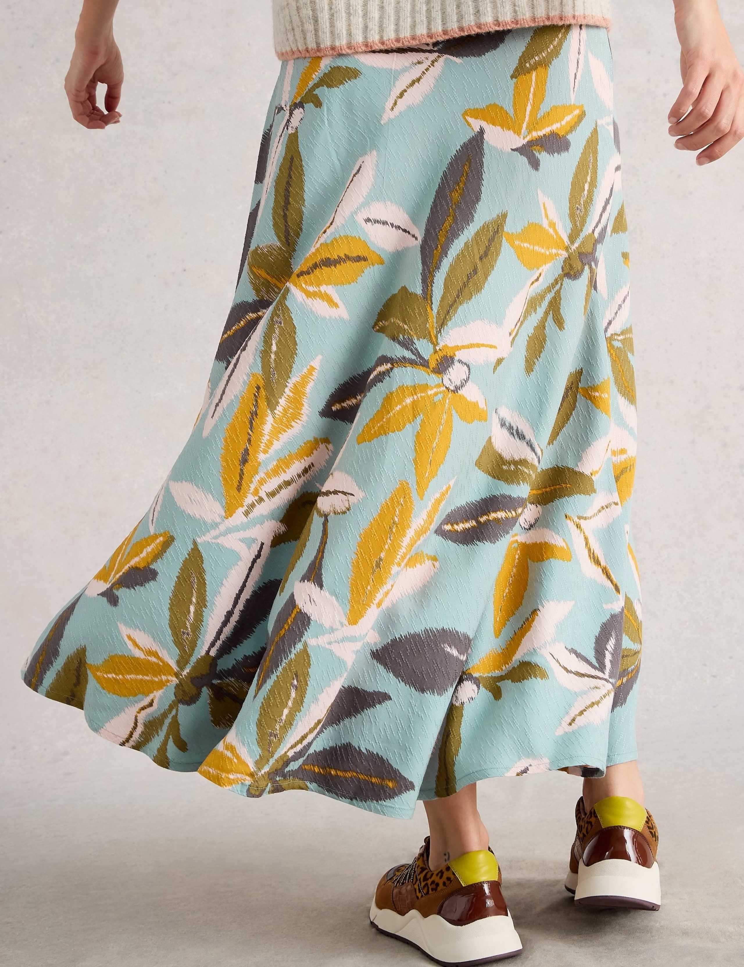Printed A-Line Maxi Skirt 6 of 6