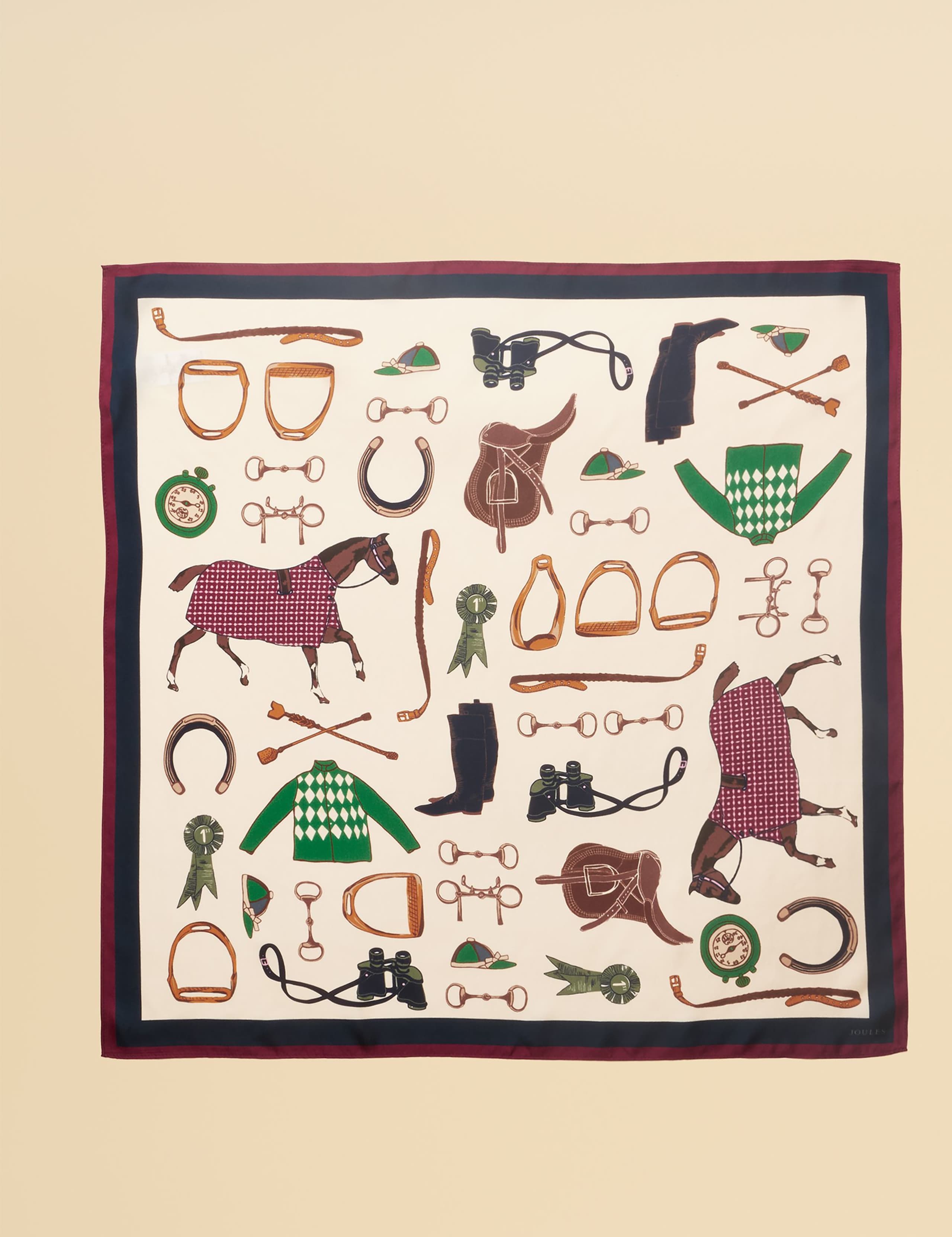 Pure Silk Printed Square Neckerchief 2 of 6