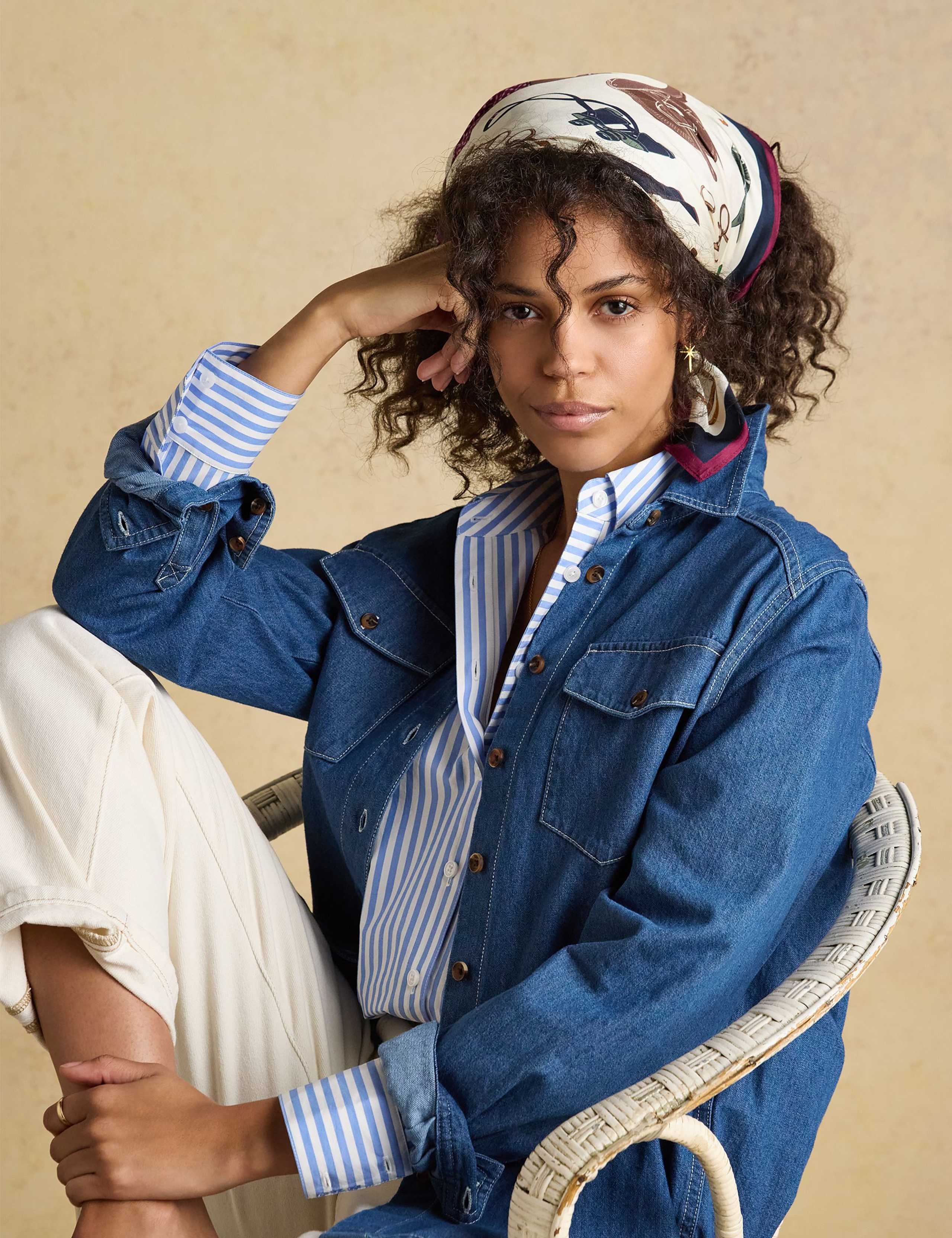 Pure Silk Printed Square Neckerchief 3 of 6