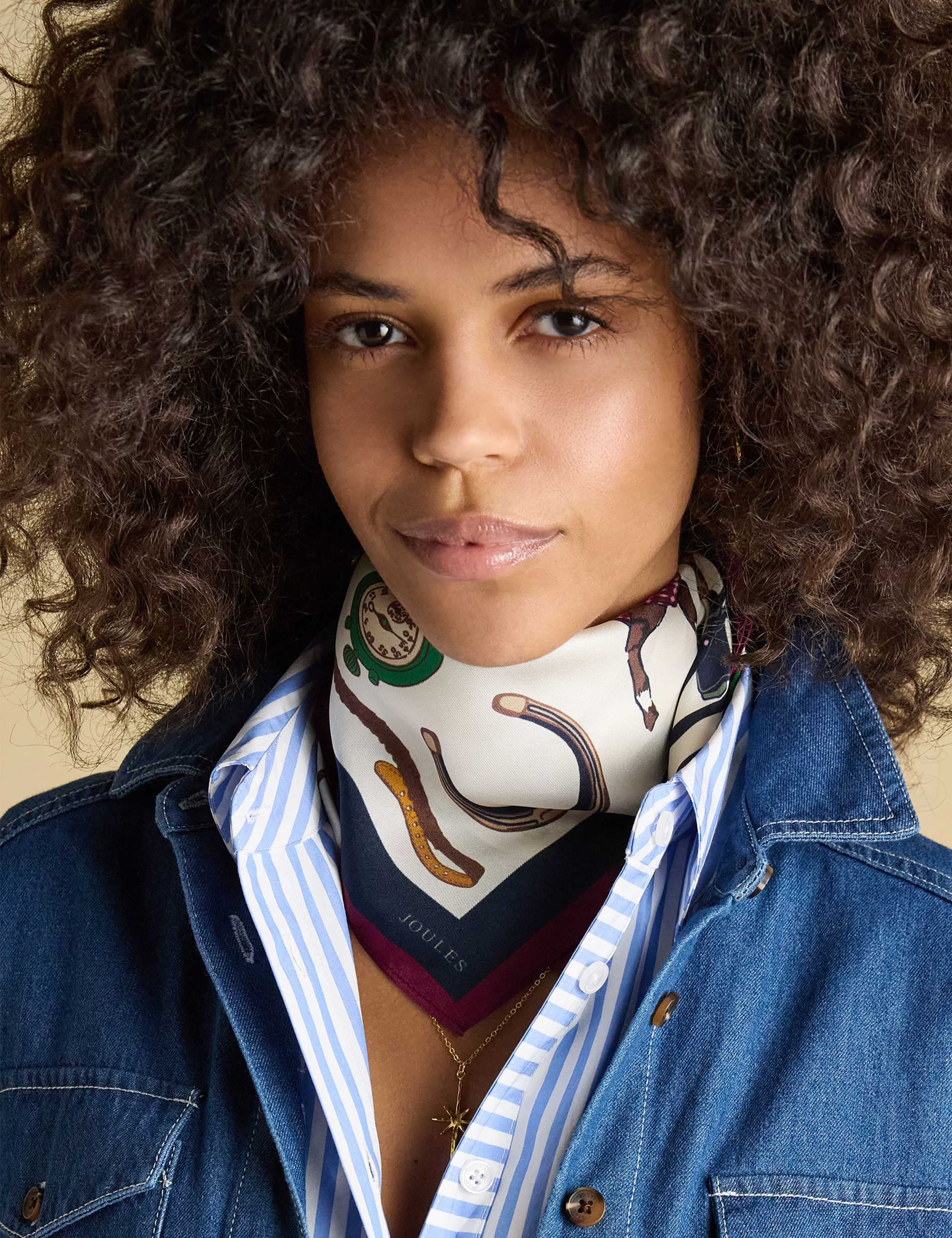 Pure Silk Printed Square Neckerchief 5 of 6