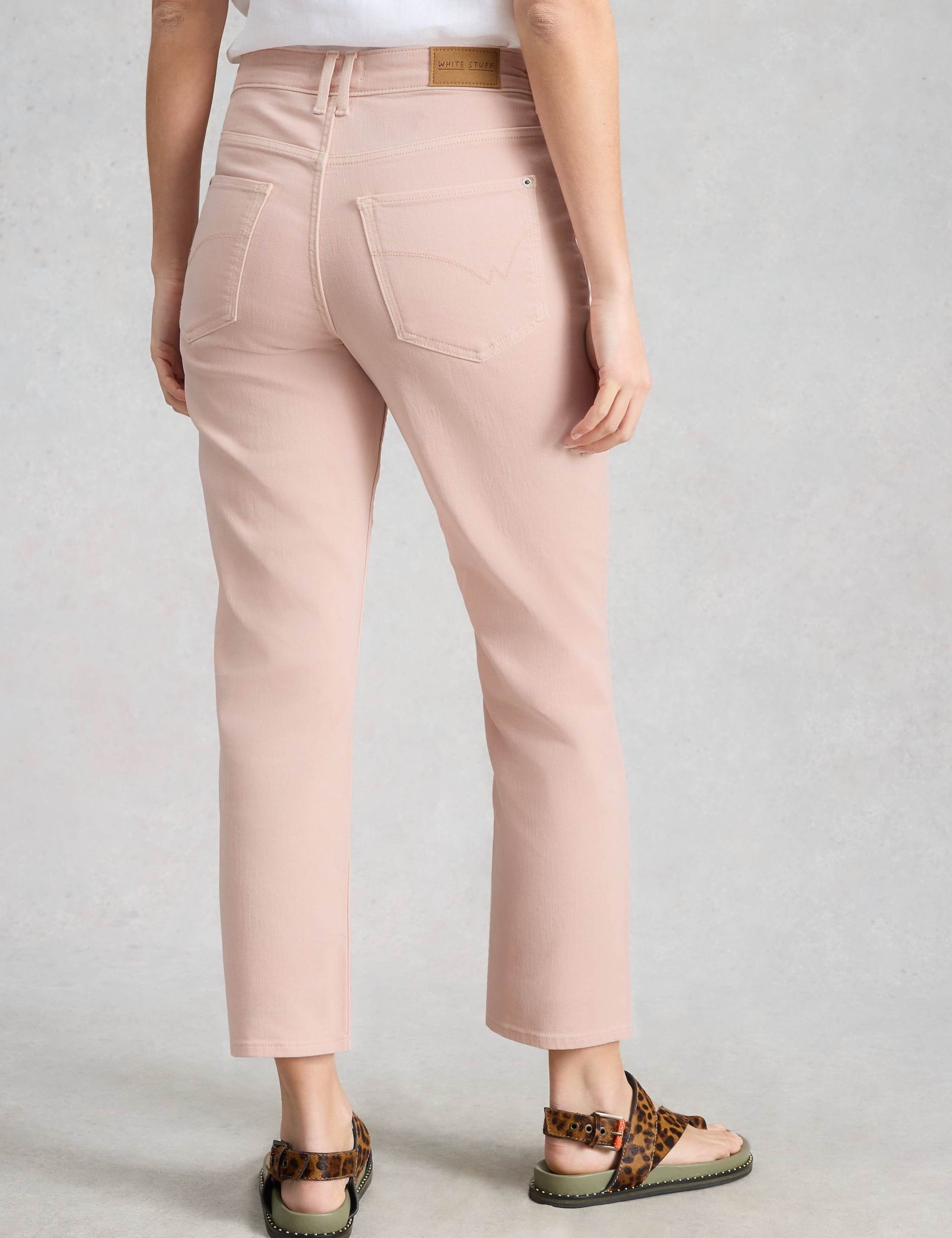 Mid Rise Straight Leg Cropped Jeans 3 of 6
