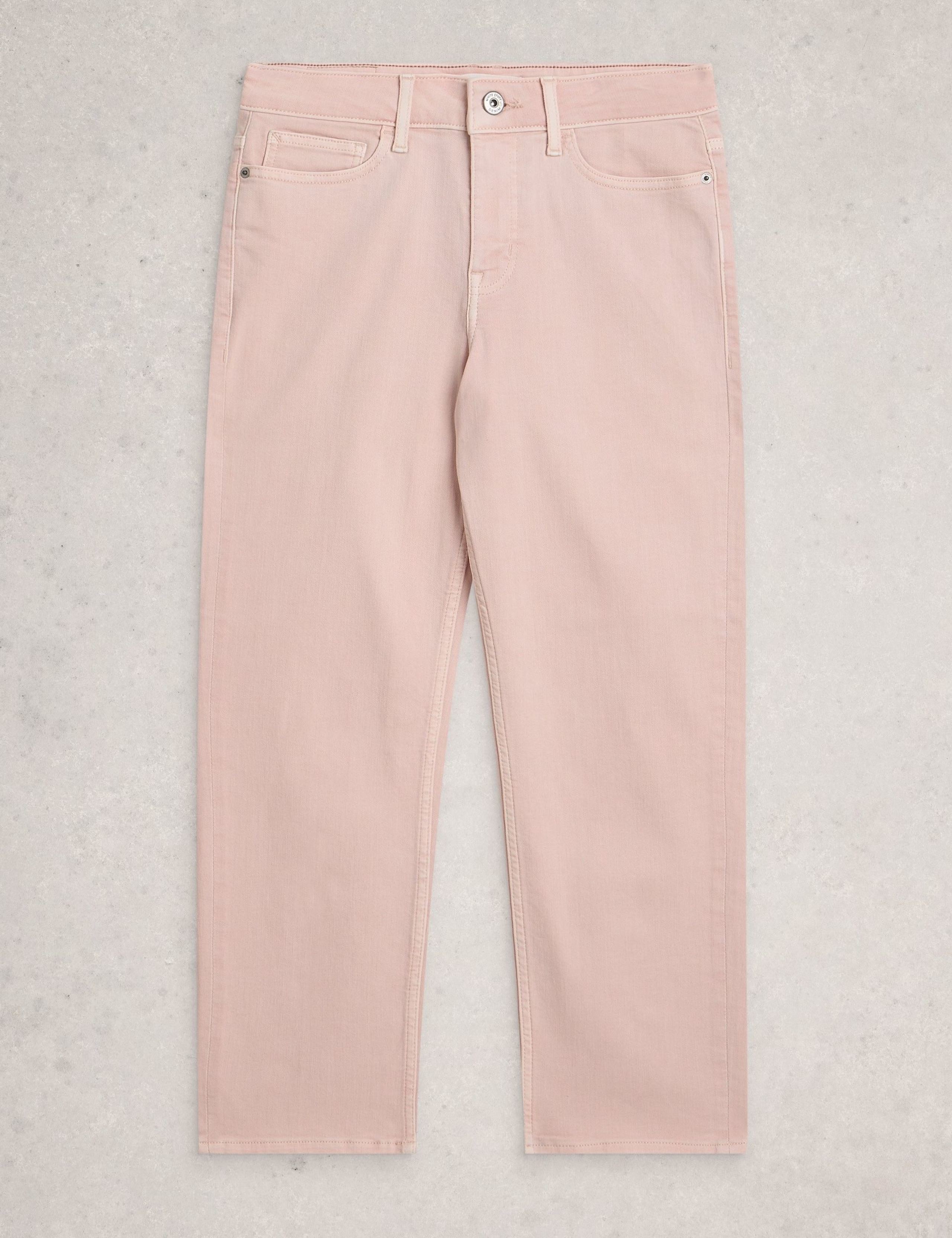 Mid Rise Straight Leg Cropped Jeans 2 of 6