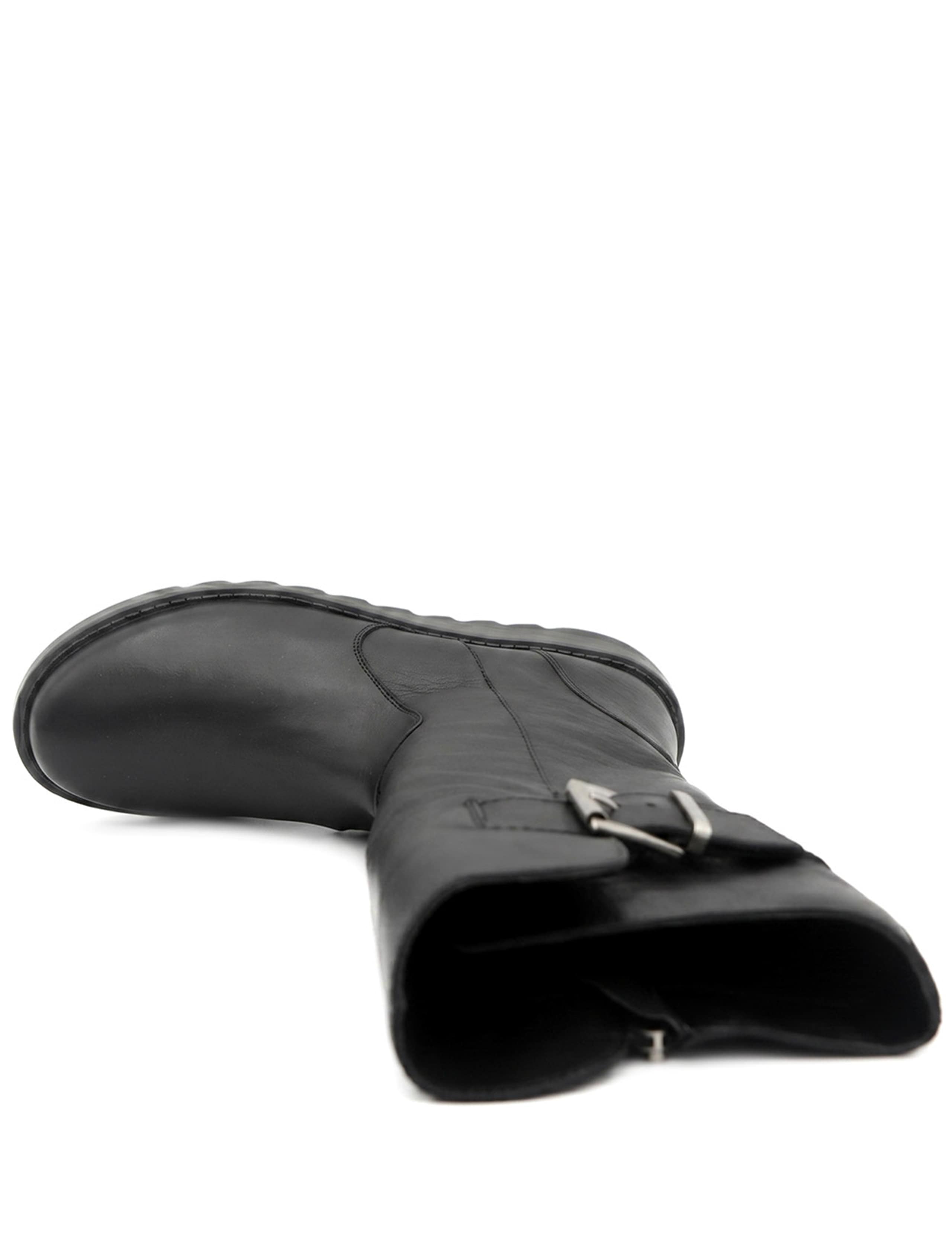 Leather Buck;e Wedge Boots 4 of 6