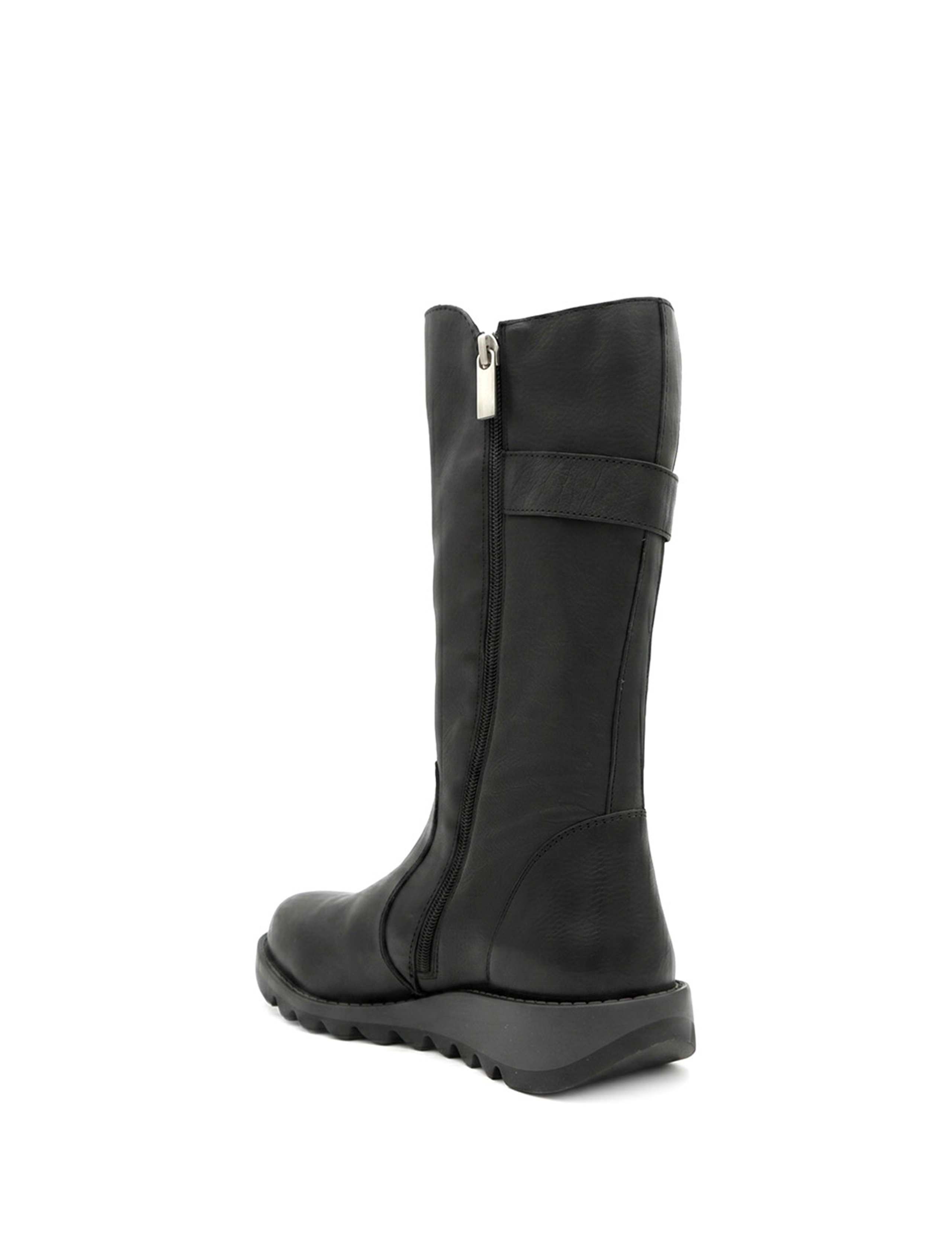 Leather Buck;e Wedge Boots 5 of 6
