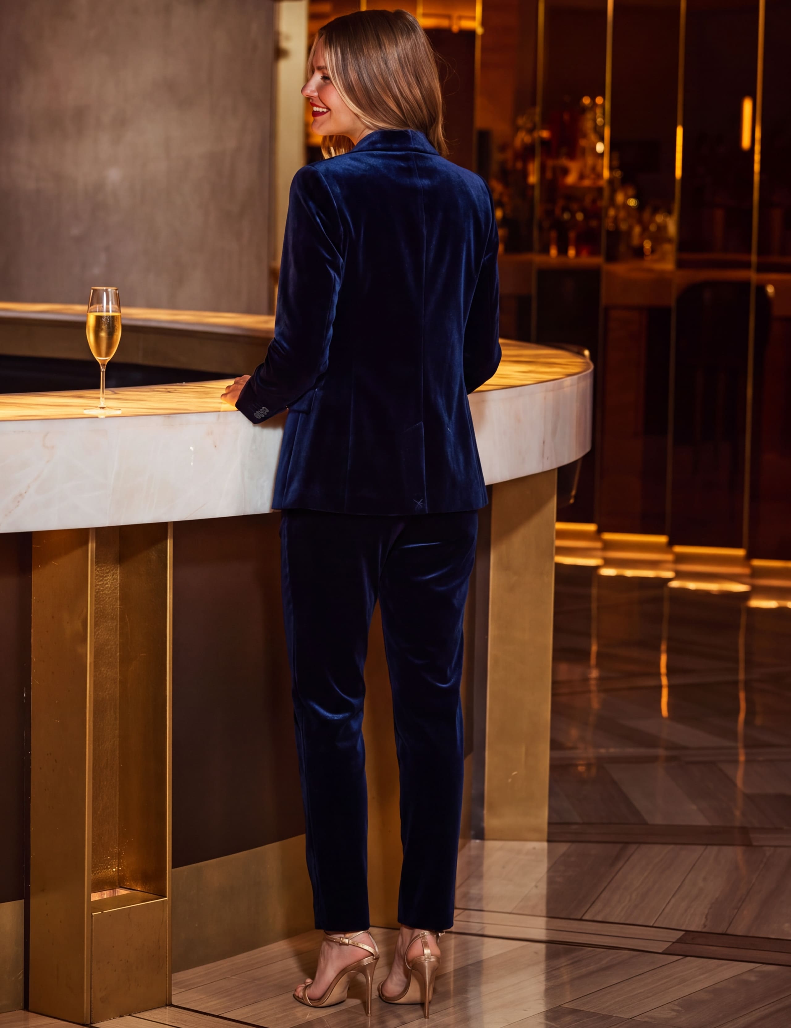 Velvet Tailored Blazer 4 of 6